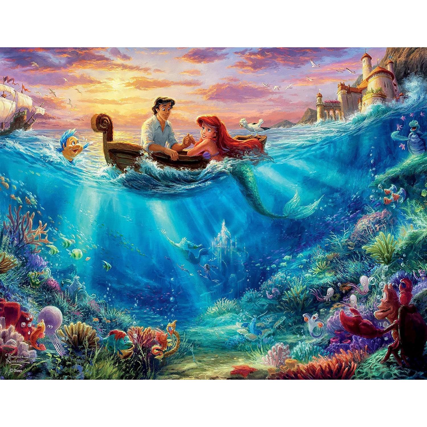 Rompecabezas 4 en 1 Ceaco Disney Kinkade 500 Piezas