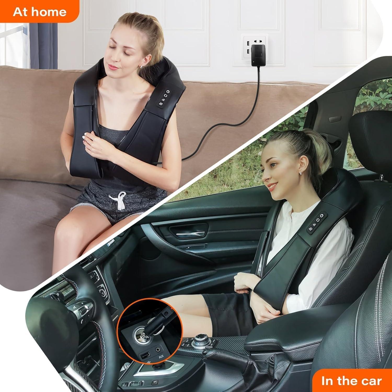 Masajeador Eléctrico de Cuello y Espalda WERTYI con Calor 3D