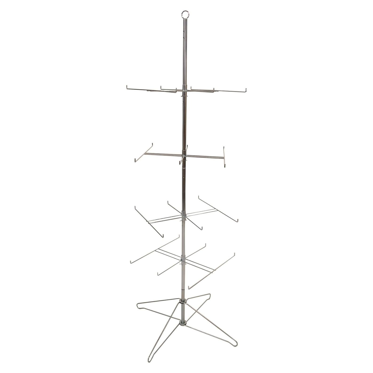 Soporte Giratorio de Alambre SSWBasics 4 Niveles Cromado 161 cm
