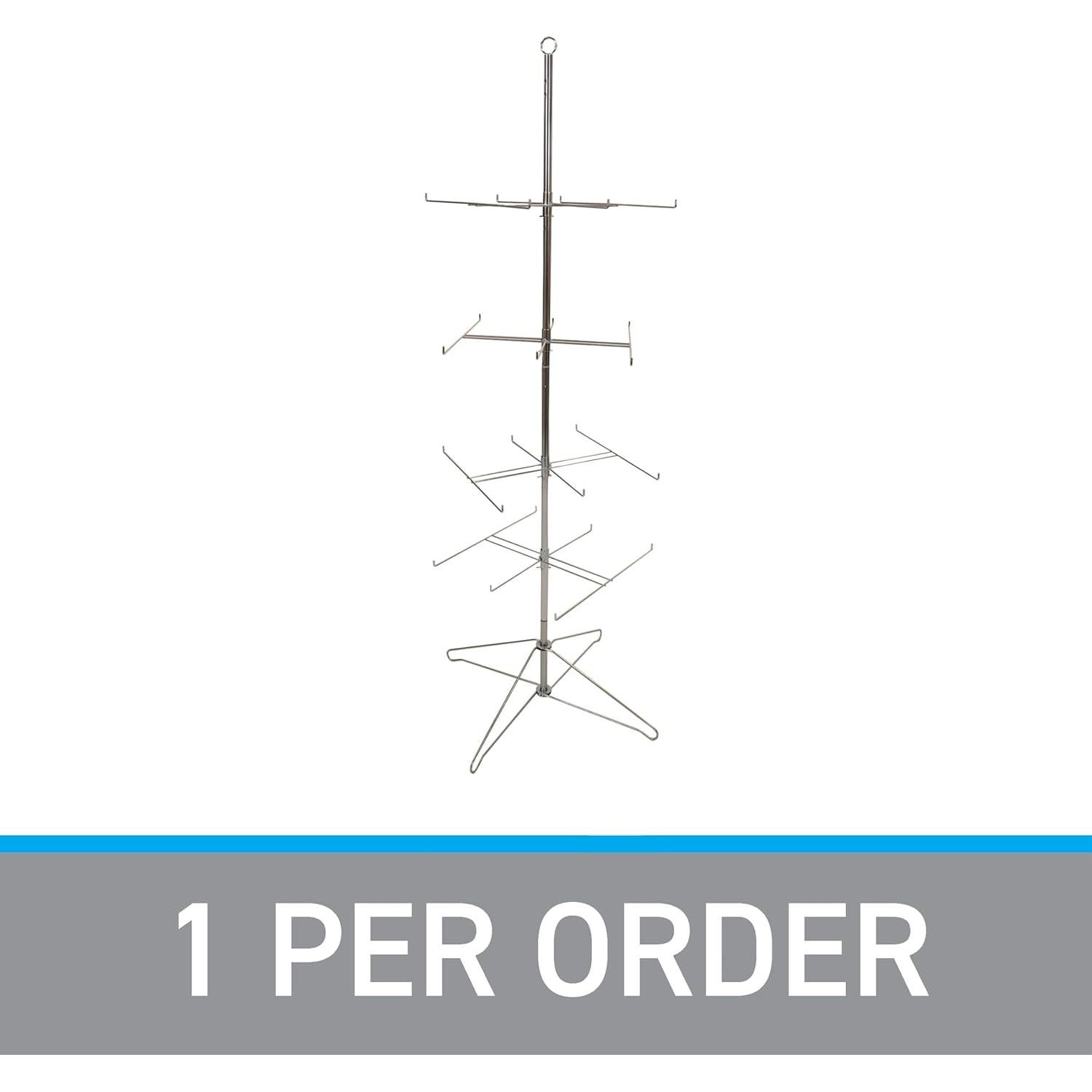 Soporte Giratorio de Alambre SSWBasics 4 Niveles Cromado 161 cm