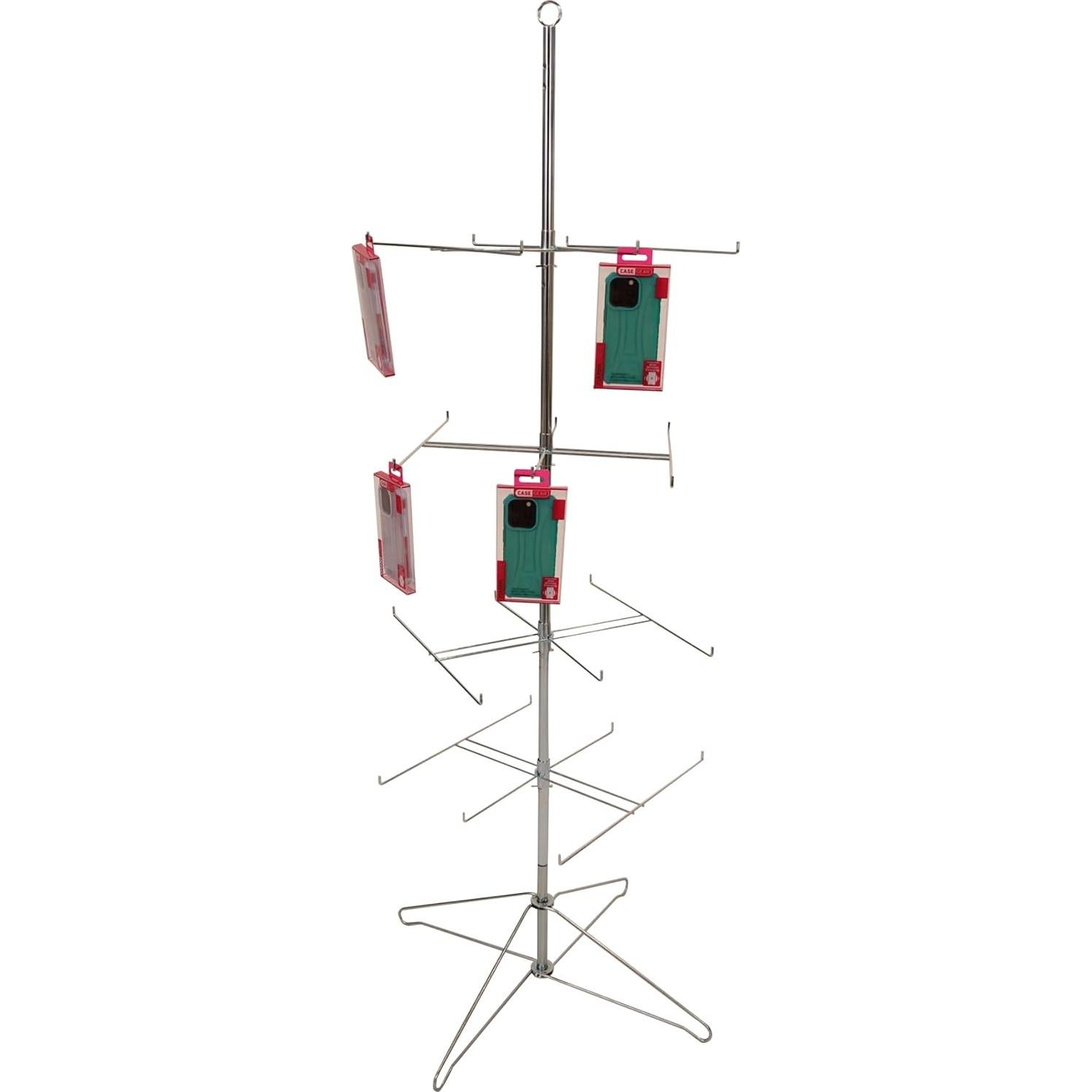 Soporte Giratorio de Alambre SSWBasics 4 Niveles Cromado 161 cm