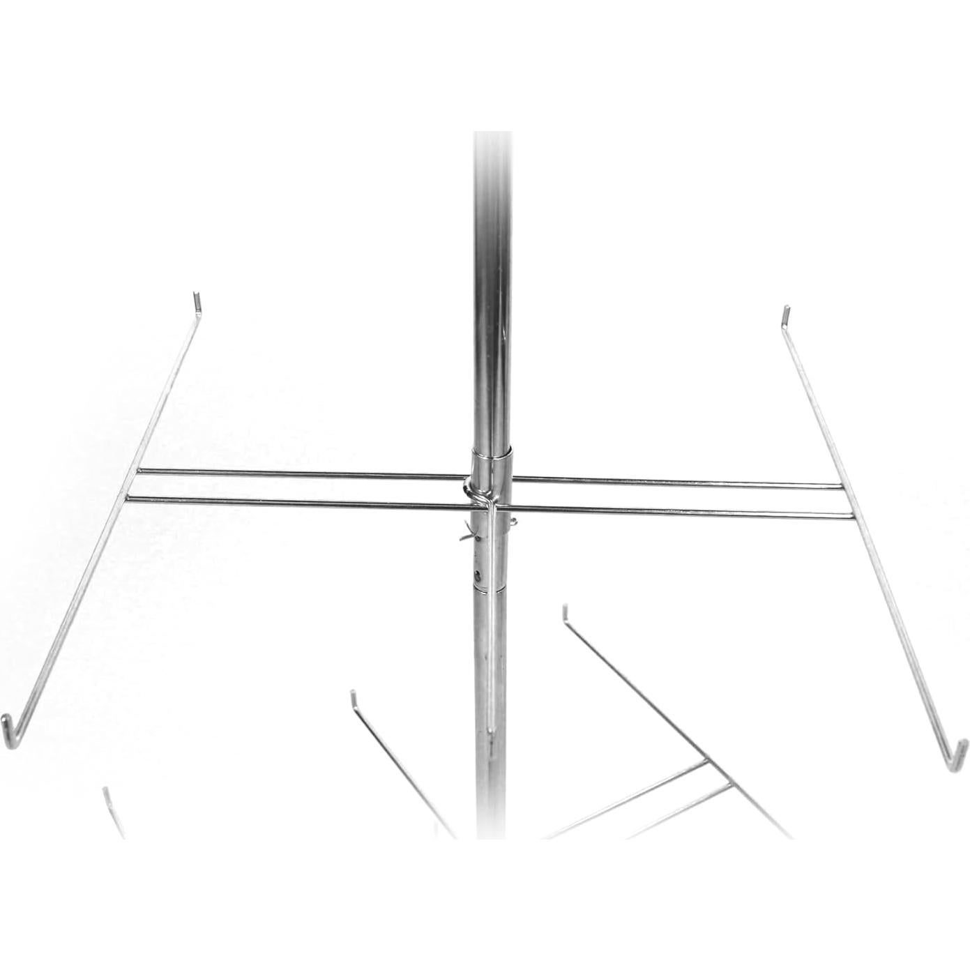 Soporte Giratorio de Alambre SSWBasics 4 Niveles Cromado 161 cm