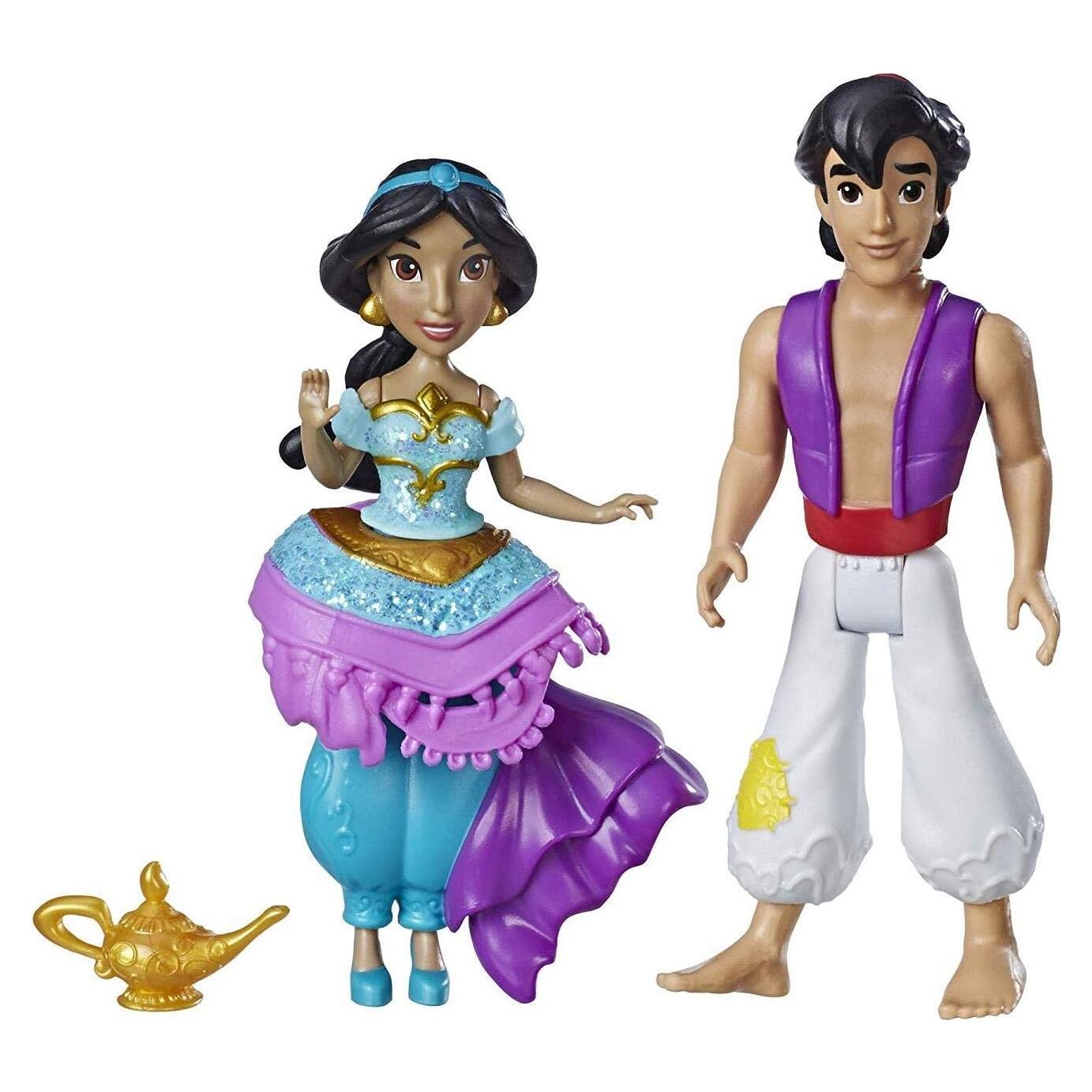 Muñecas Princesa Disney Jasmine y Aladino - Moda Clips Real