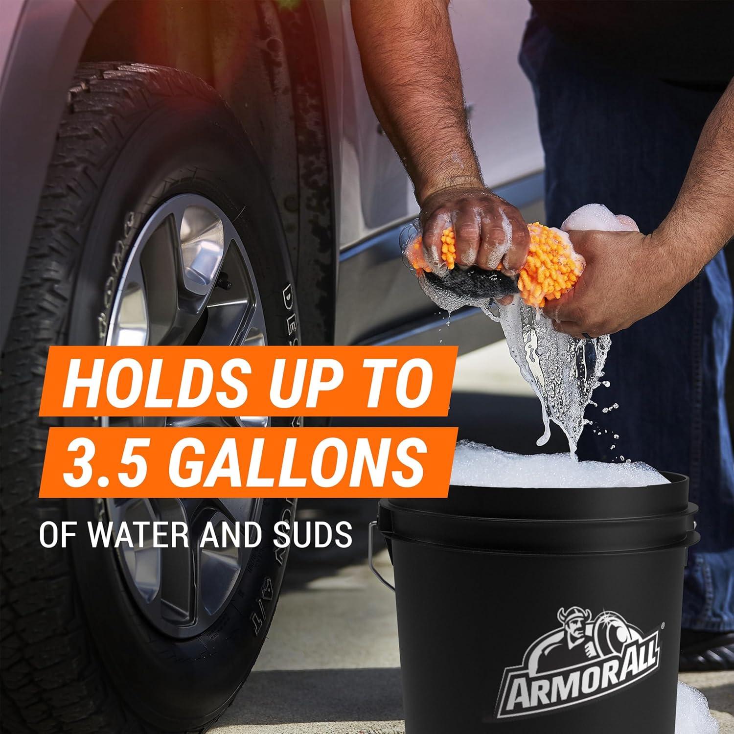 Pods de Lavado de Autos Armor All + Cubo 13.25L + Mitón Microfibra