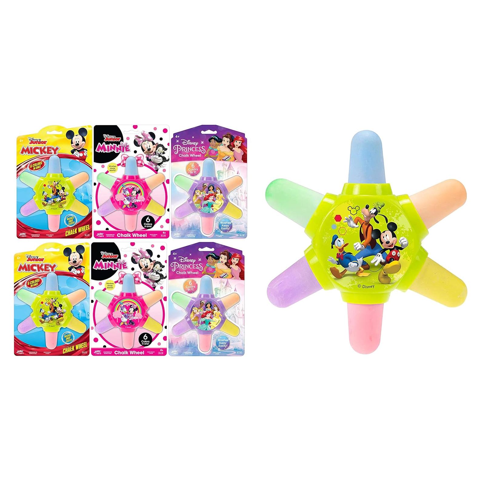 Set de Tiza de Acera Disney JA-RU 6 Colores Lavable No Tóxica