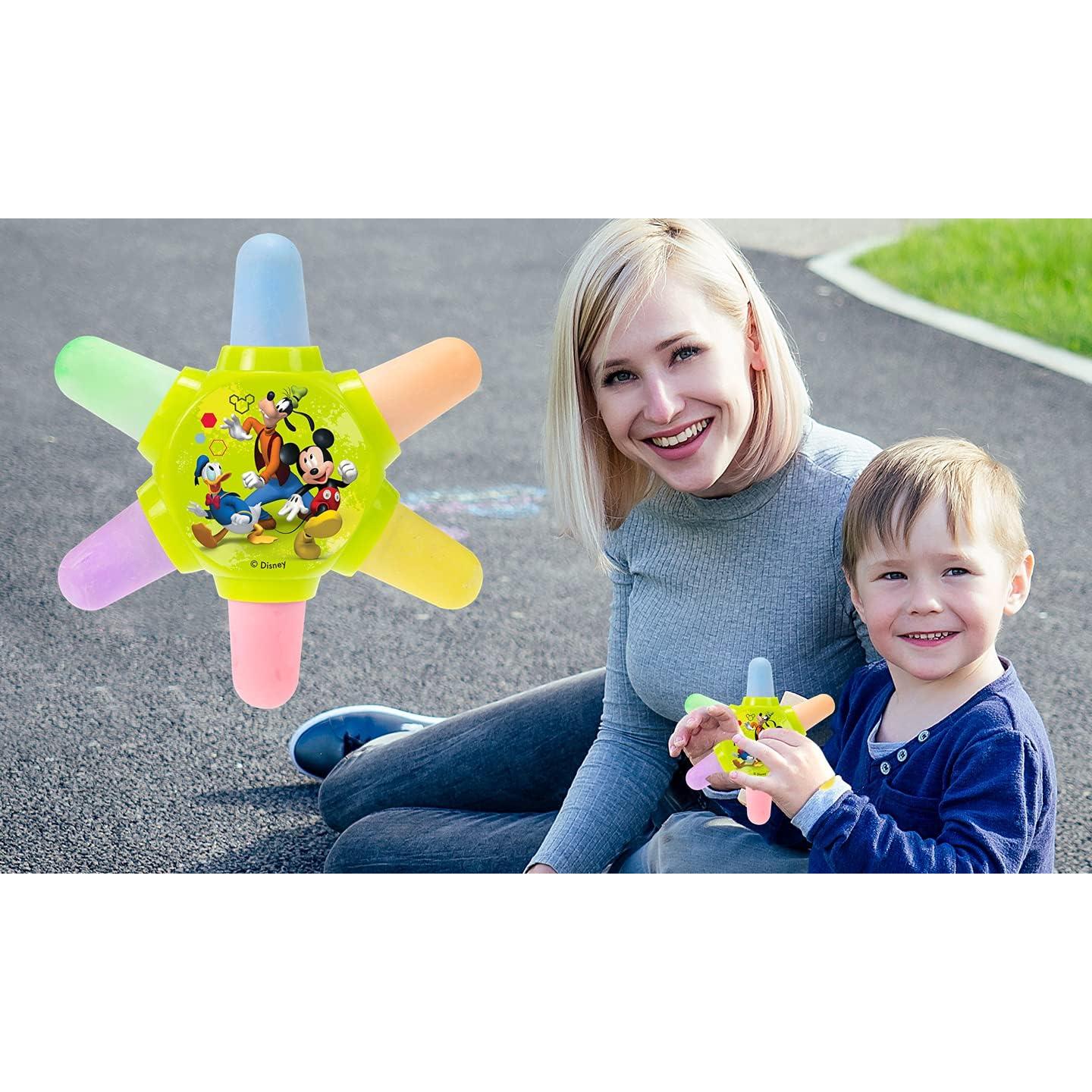 Set de Tiza de Acera Disney JA-RU 6 Colores Lavable No Tóxica