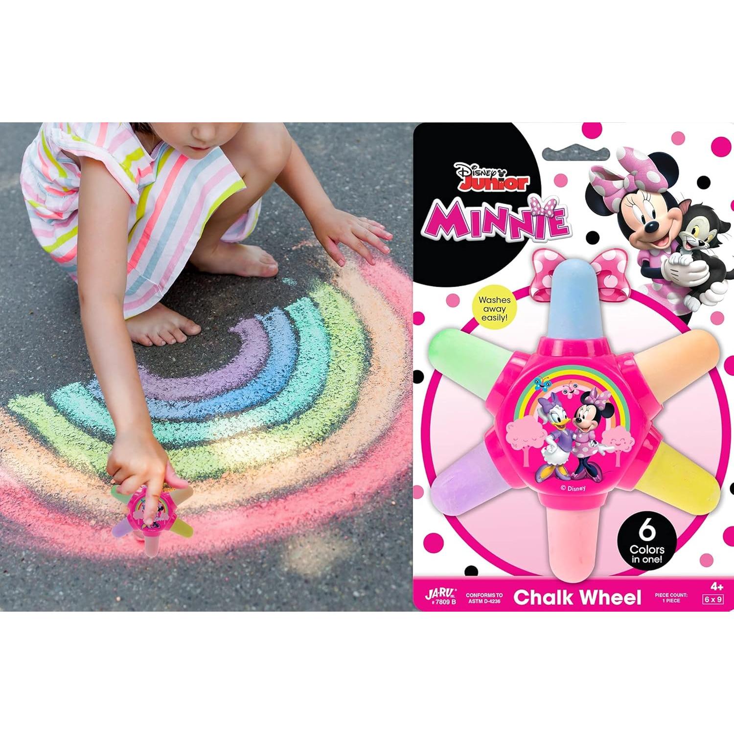 Set de Tiza de Acera Disney JA-RU 6 Colores Lavable No Tóxica