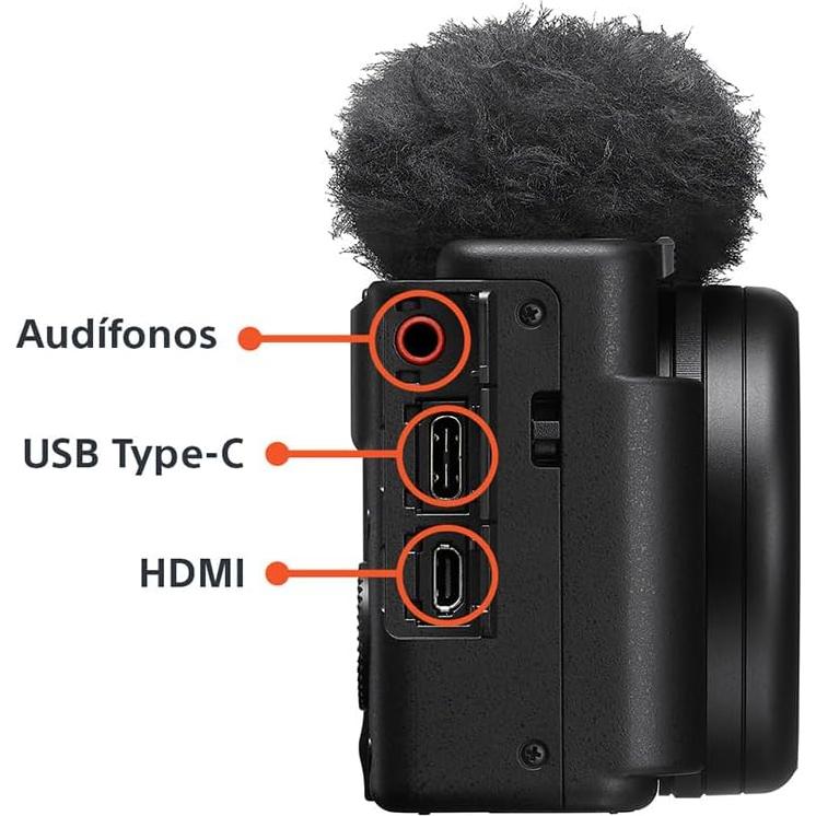 Cámara Sony ZV-1 II para Vloggers - Sensor 1" y Lente 18-50mm