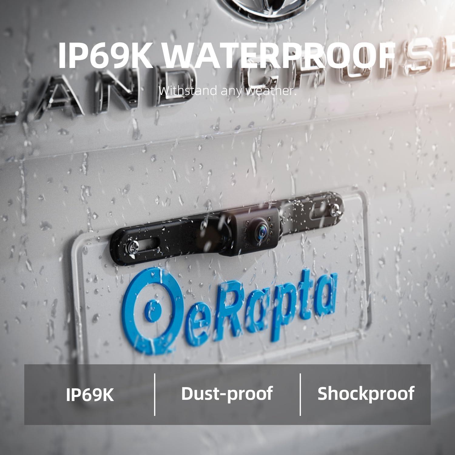 Cámara de Respaldo eRapta A43 4.3" LCD 1080P Impermeable