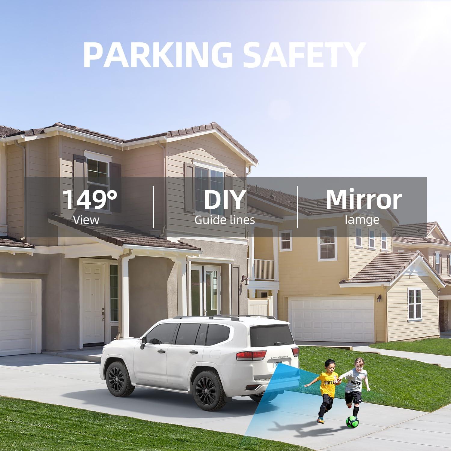 Cámara de Respaldo eRapta A43 4.3" LCD 1080P Impermeable