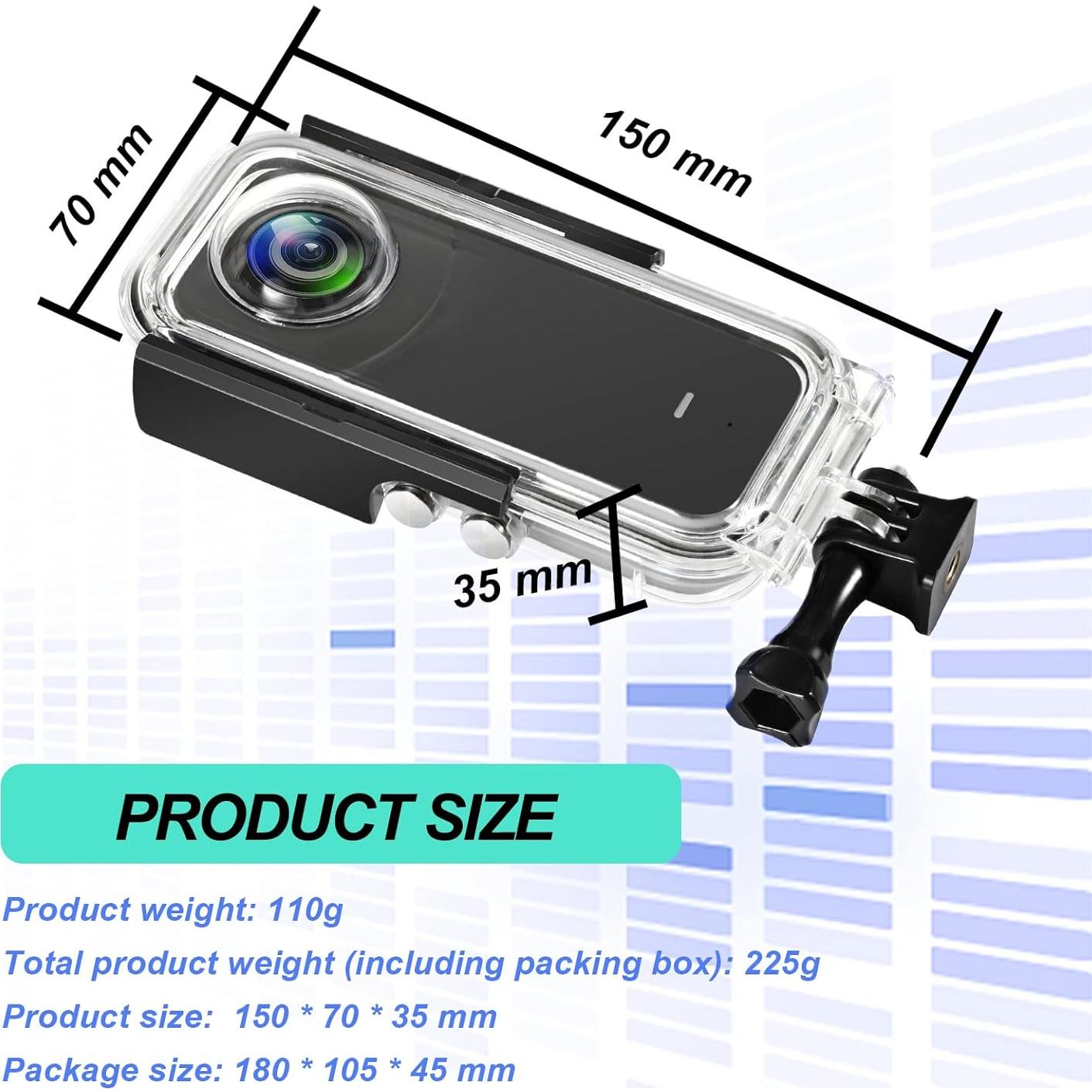 Funda Impermeable Birgipar para Cámara Insta 360 One X3 40m