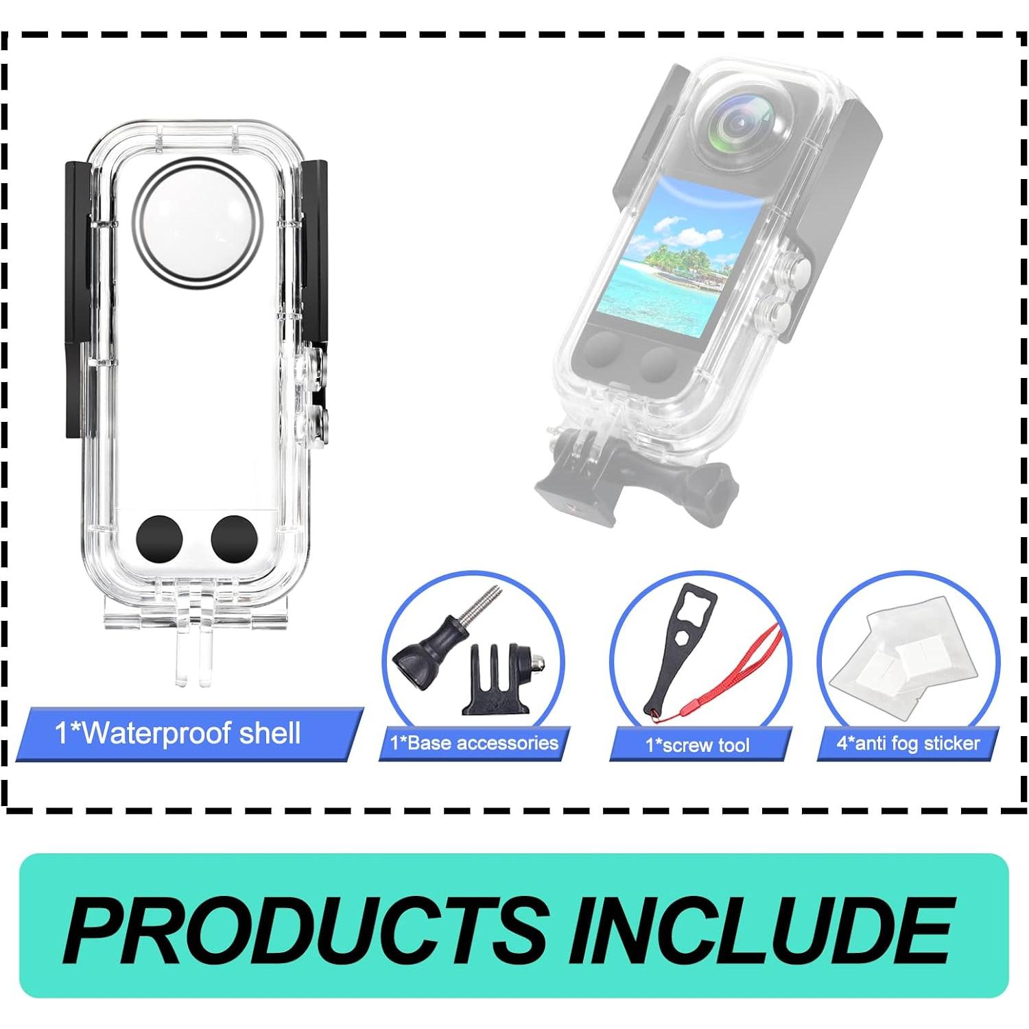 Funda Impermeable Birgipar para Cámara Insta 360 One X3 40m