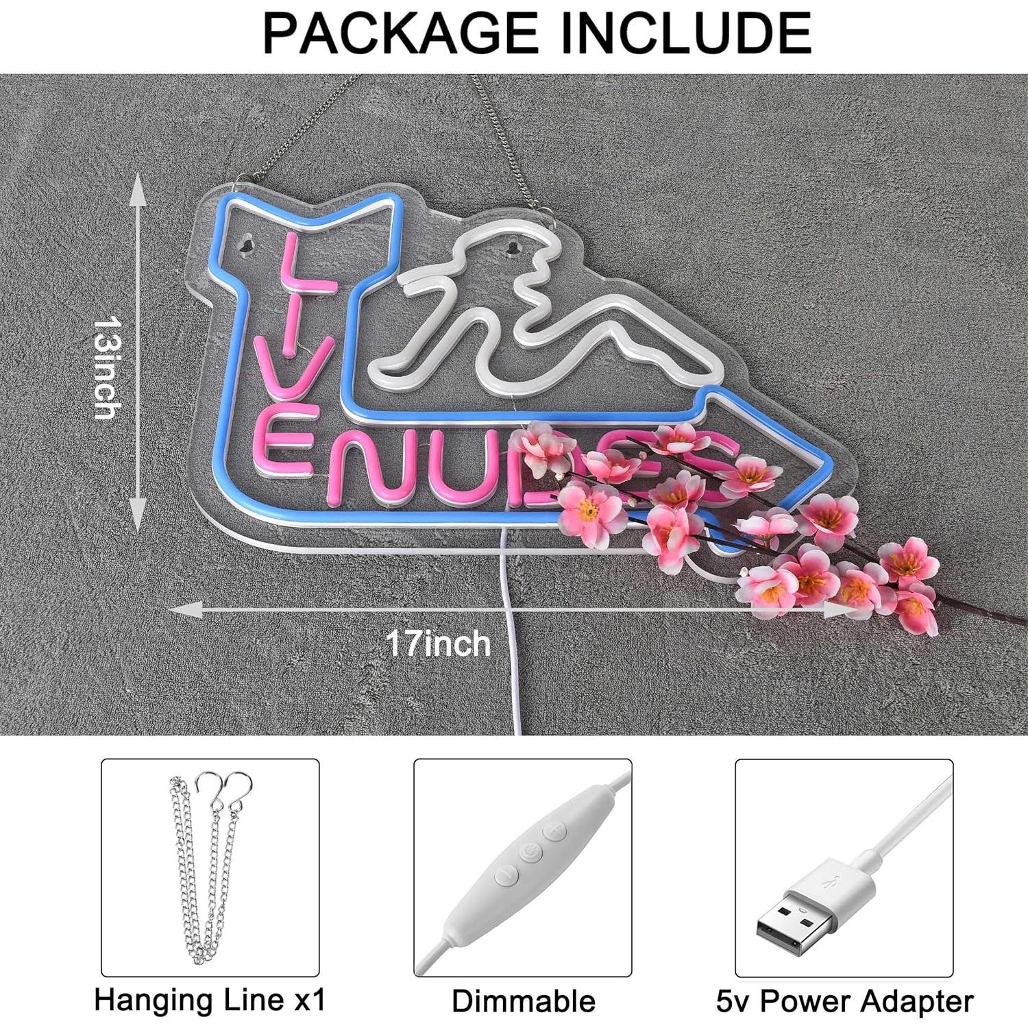 Letrero de Neón LED Roouneon 420mm x 320mm para Decoración