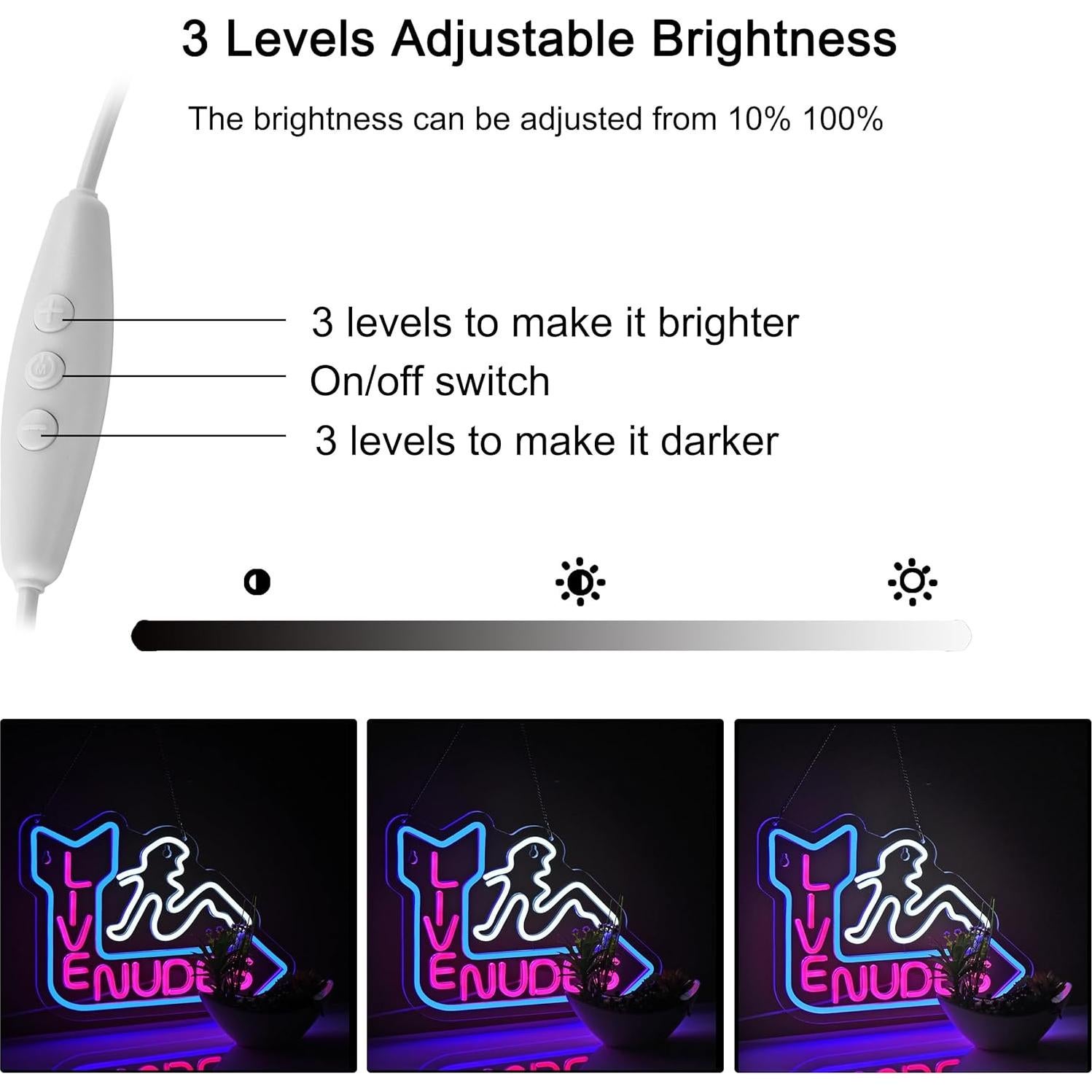 Letrero de Neón LED Roouneon 420mm x 320mm para Decoración