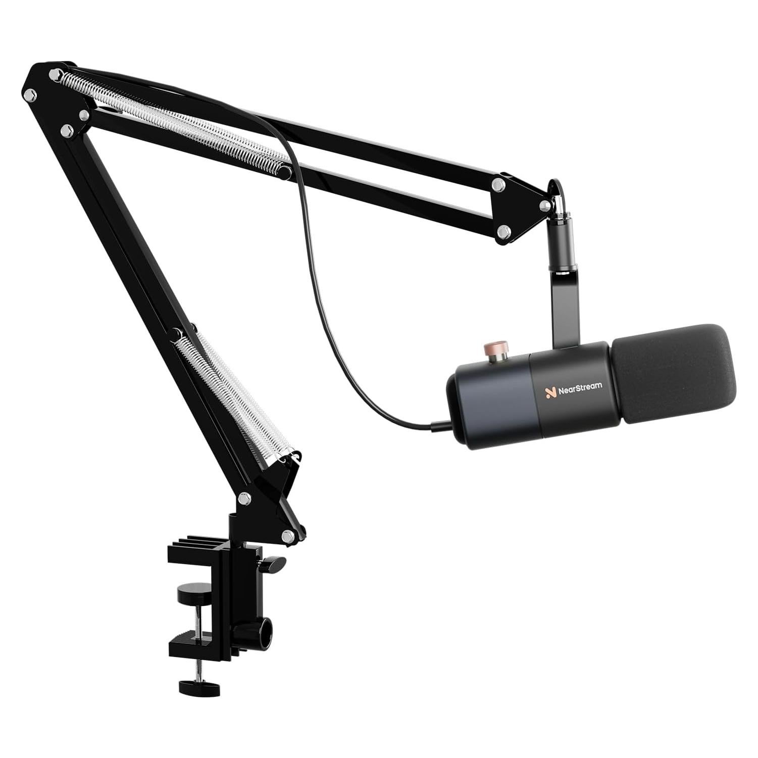 Micrófono Dinámico USB/XLR NearStream AM10X con Brazo Soporte