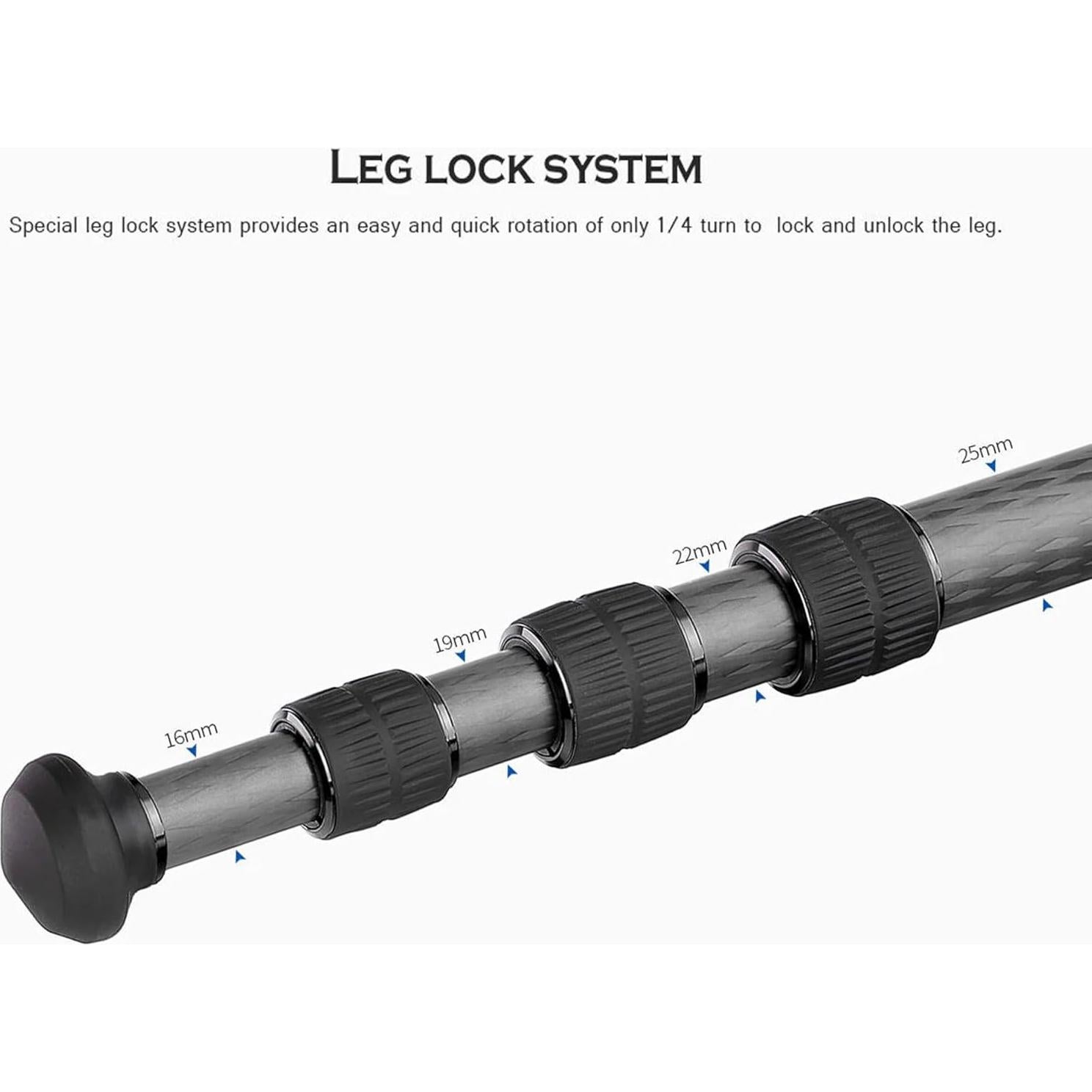 Trípode de Viaje Leofoto LS-254CX Fibra de Carbono 8kg