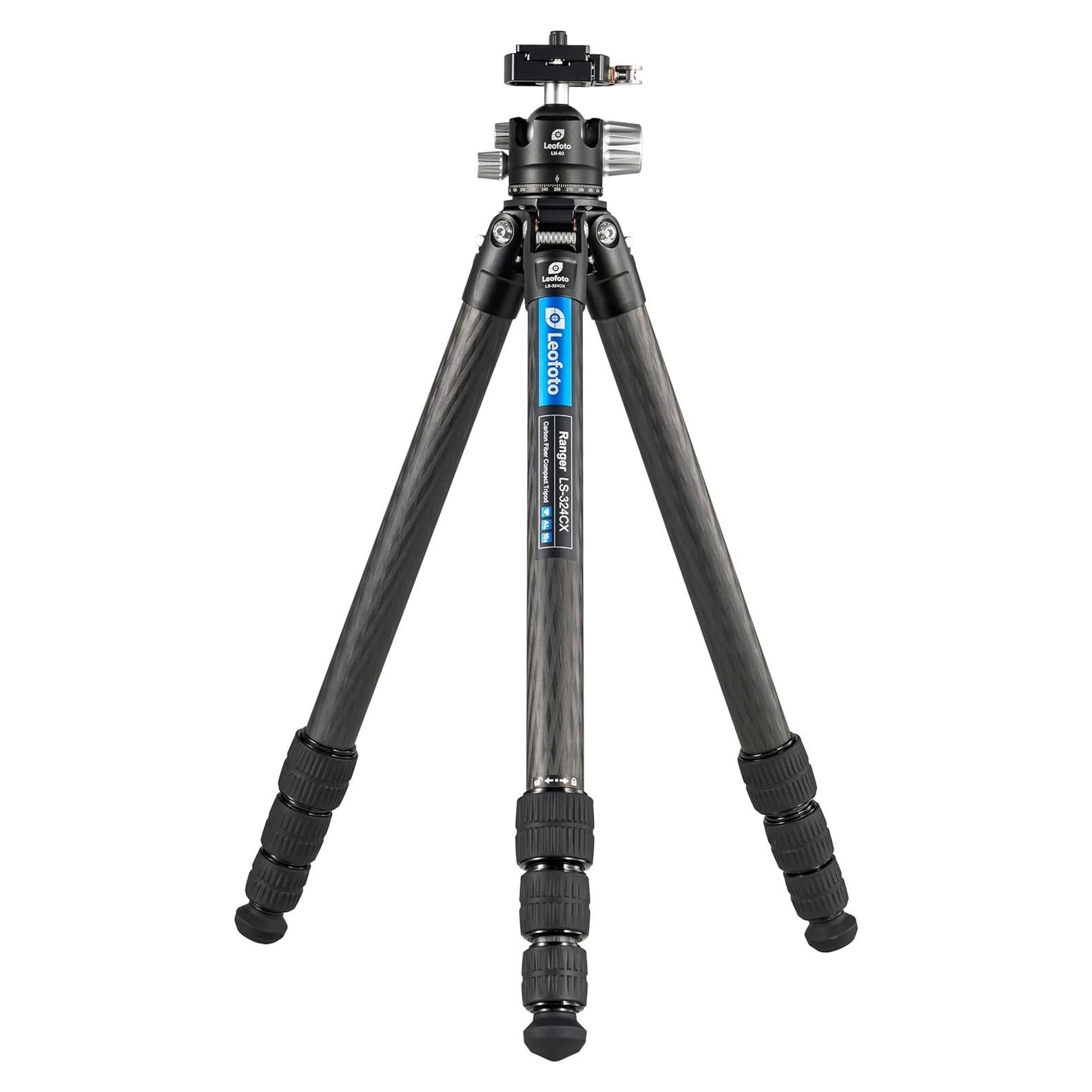 Trípode de Viaje Leofoto LS-324CX+LH-40LR Fibra de Carbono
