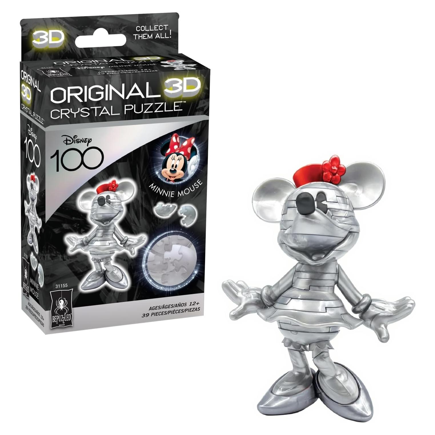 Rompecabezas 3D BePuzzled Disney Platino Minnie 14.6 cm