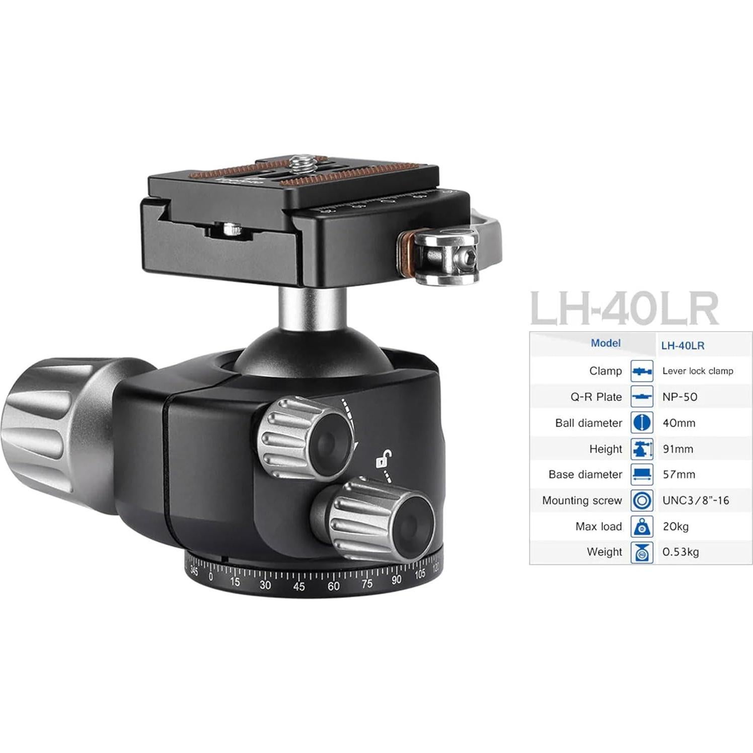 Trípode Profesional Leofoto LS-364CX+LH-40LR 157cm Carbono