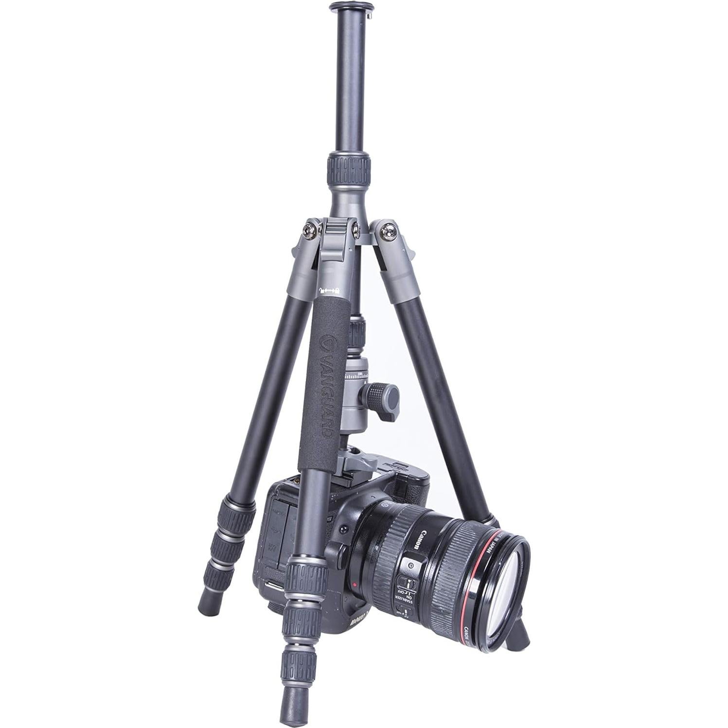Vanguard VEO3GO204AB Aluminum Tripod with Ball Head, Monopod Option, Smart Phone Holder and Bluetooth Remote
