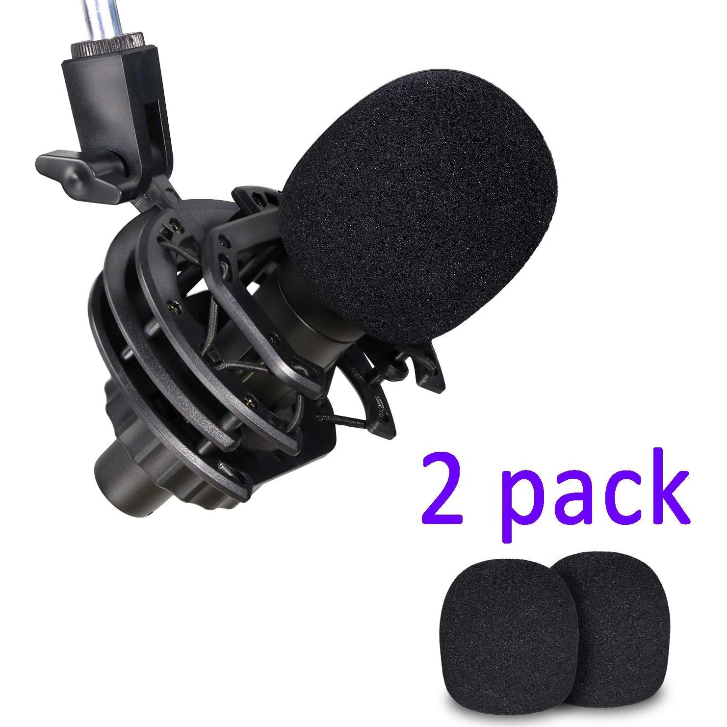 Filtro Pop de Espuma YOUSHARES para Micrófono SM58 - 2 Piezas
