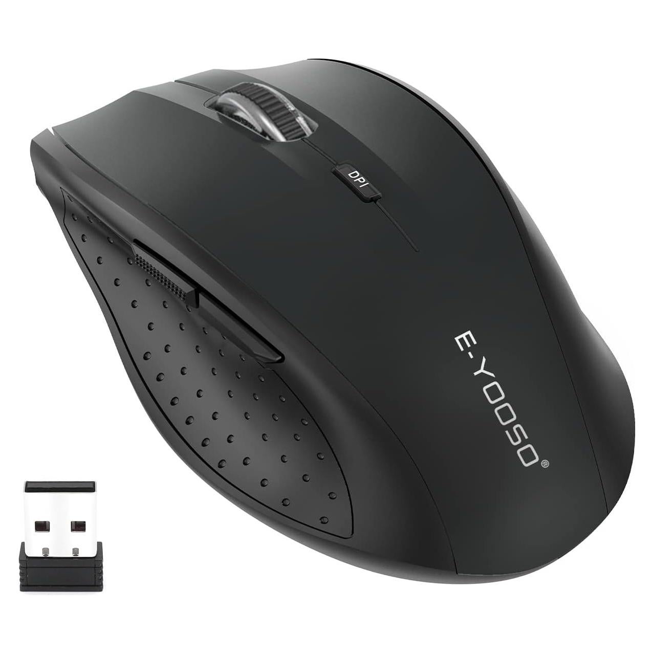 Ratón Inalámbrico E-YOOSO E-1010 Óptico 4800 DPI Negro