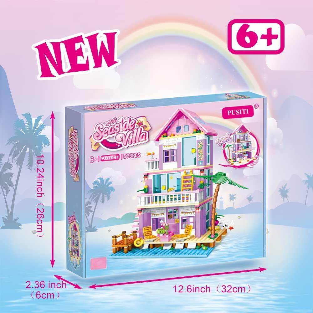 Conjunto de Construcción Villa de Playa PUSITI 573 Piezas