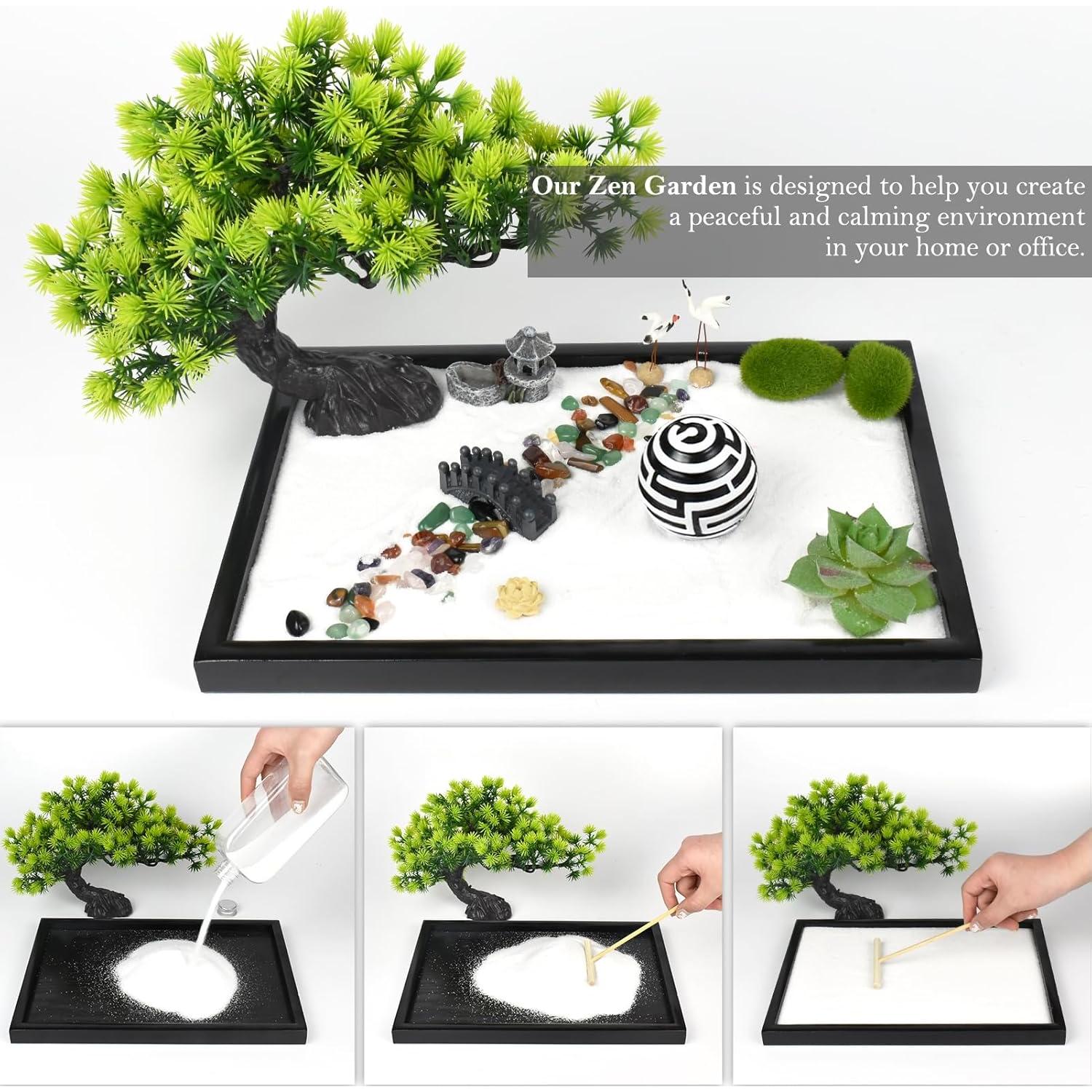 Jardín Zen Japonés Artcome para Escritorio - Meditación y Relajación