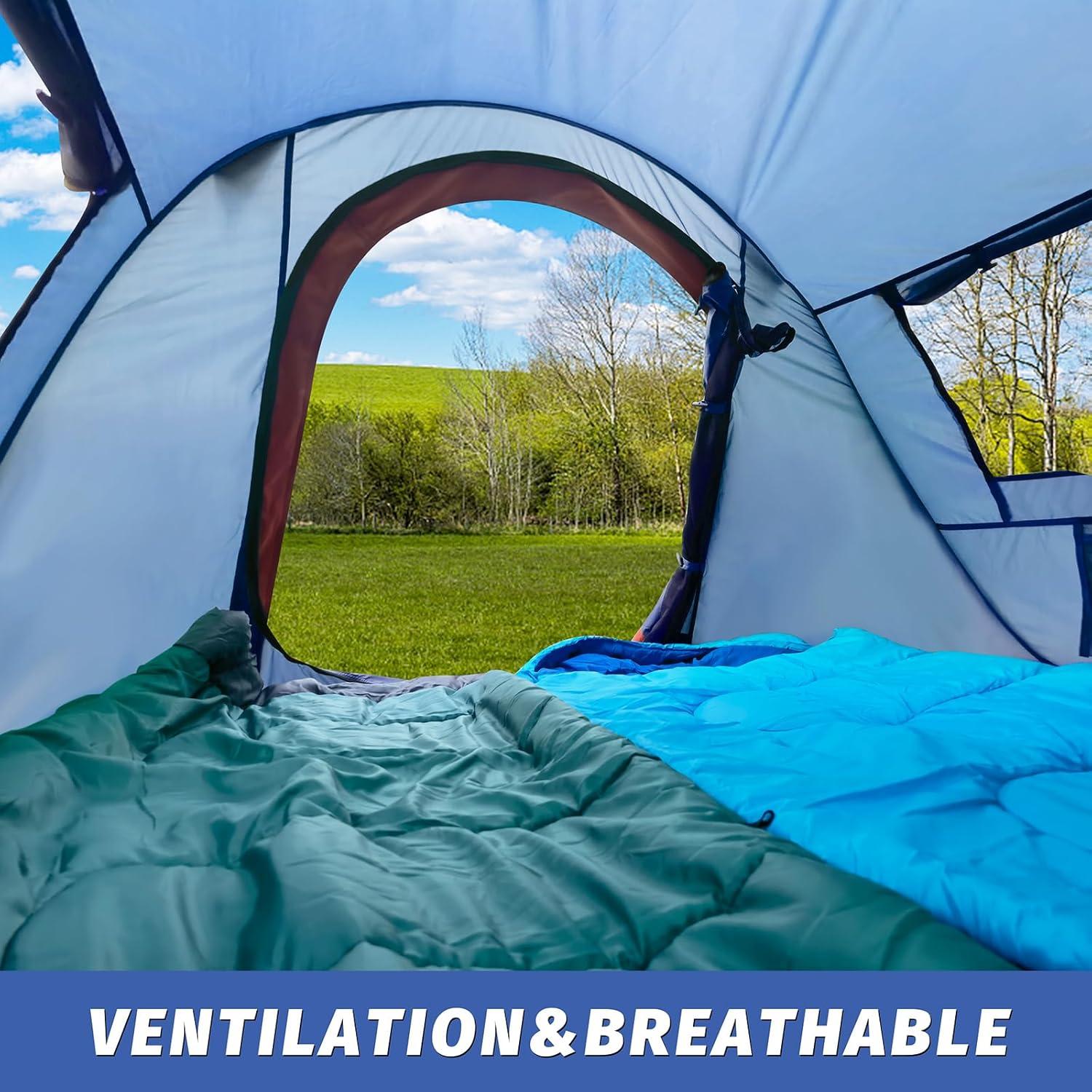 Tienda Pop-Up Unp para 2 Personas, Camping y Playa, 2.18m x 1.37m