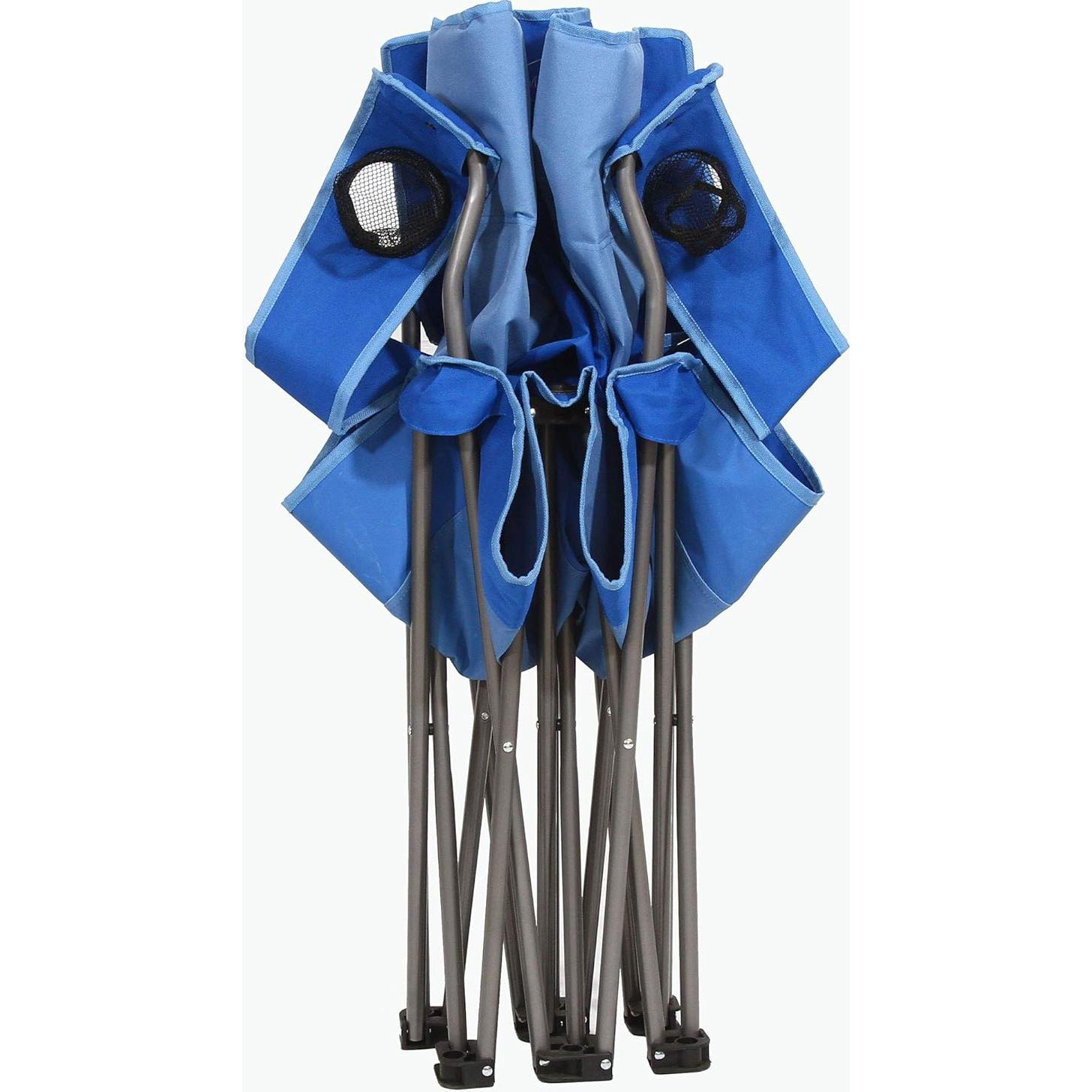 Silla de Camping Plegable Doble Kamp-Rite Azul 227 KG