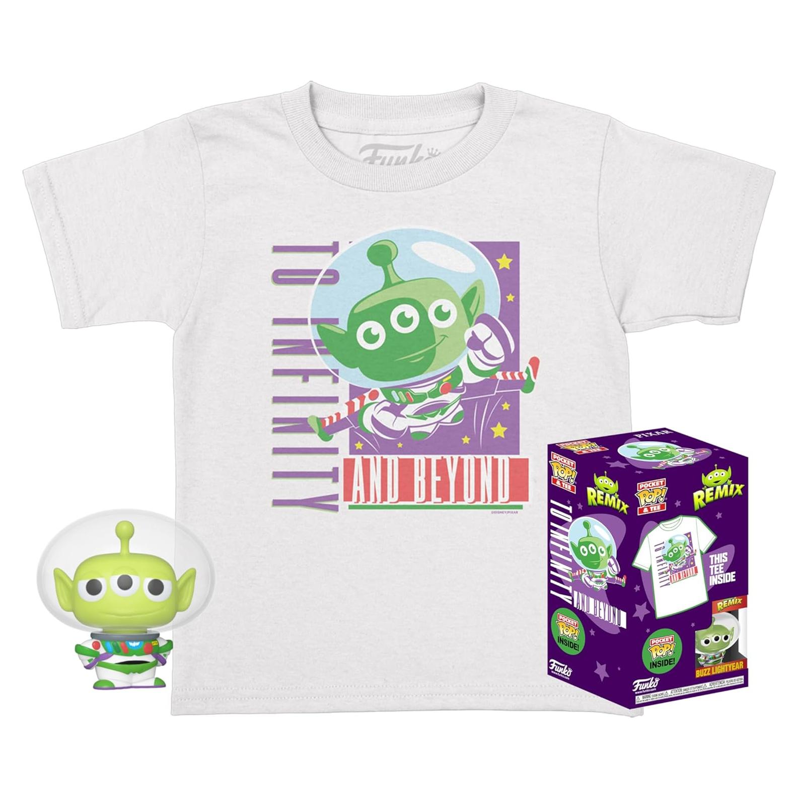 Camiseta y Pocket Pop! Alien Buzz Lightyear Funko Niños M