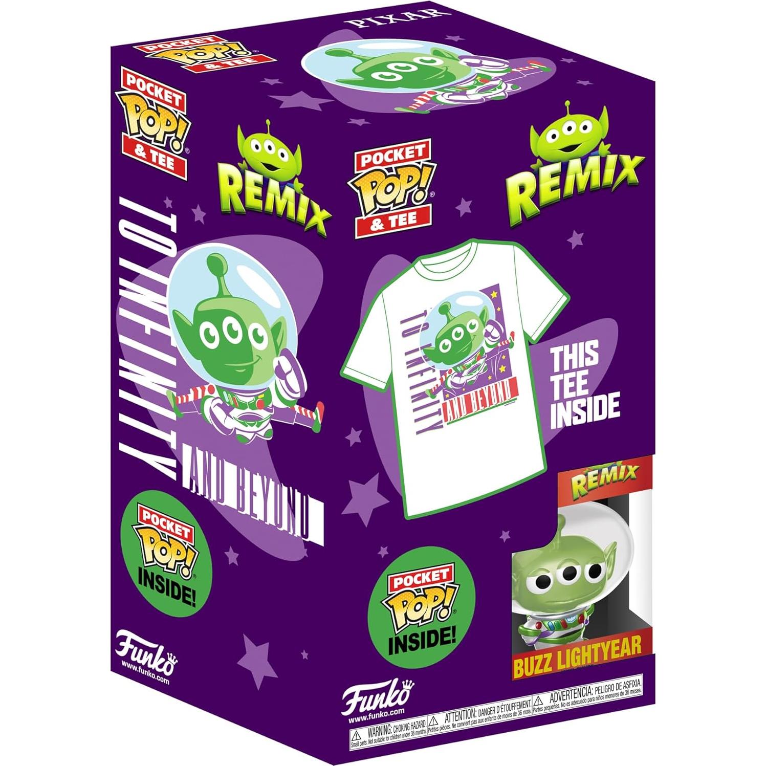Camiseta y Pocket Pop! Alien Buzz Lightyear Funko Niños M