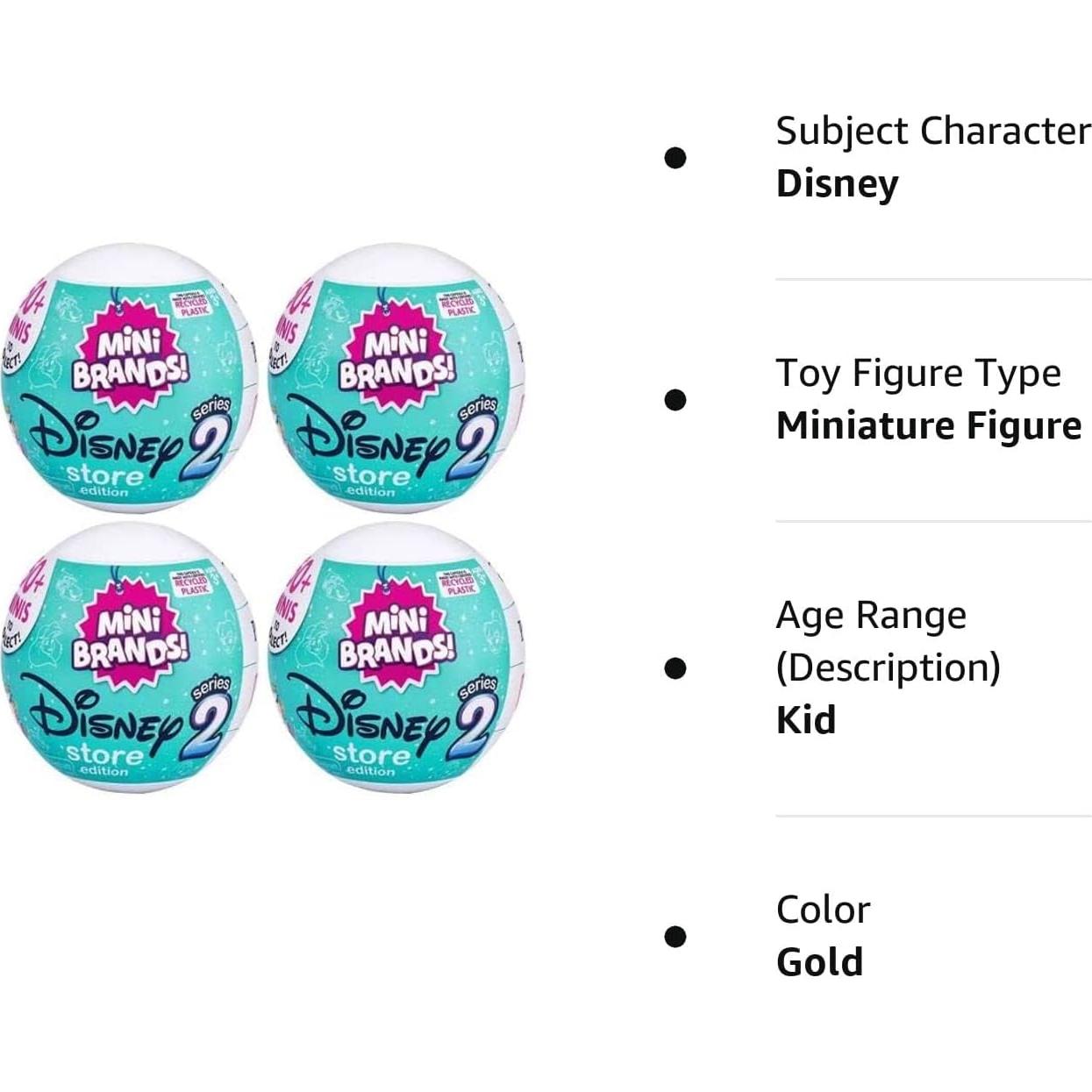 5 Sorpresa Mini Marcas Disney Store - Cápsulas Coleccionables