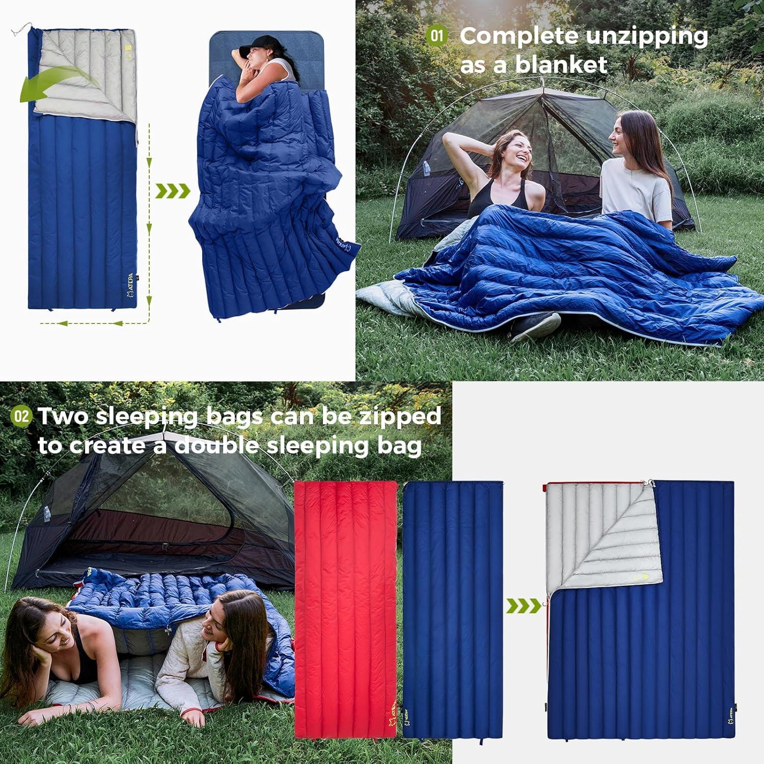 Saco de Dormir ATEPA SEATTLE 300 Ultraligero 3 Estaciones