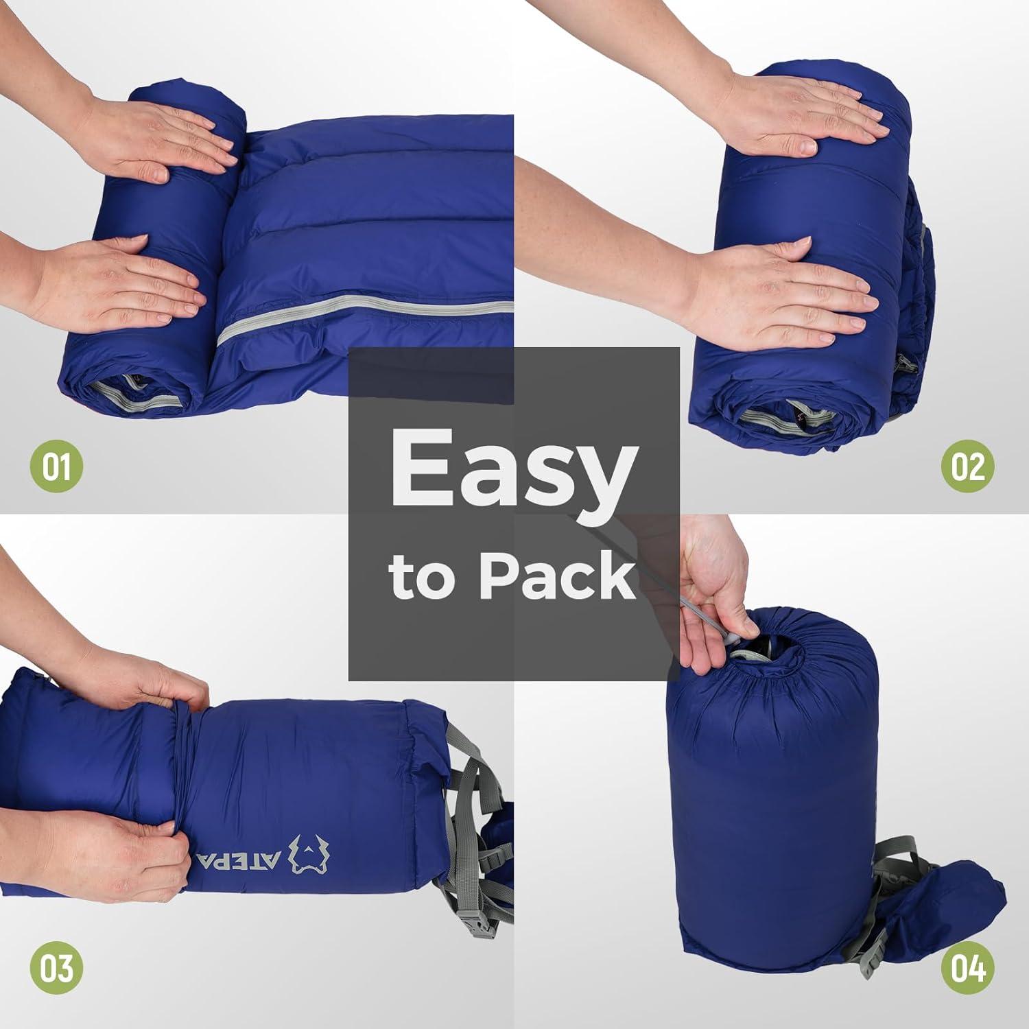 Saco de Dormir ATEPA SEATTLE 300 Ultraligero 3 Estaciones