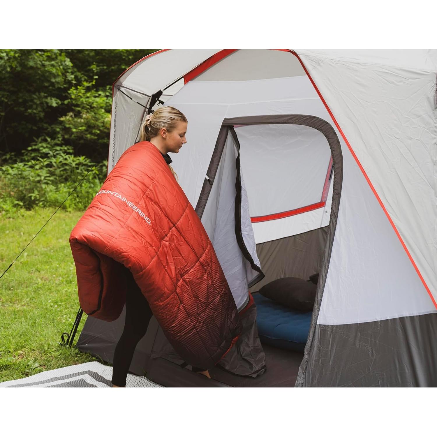 Saco de Dormir Tipo Momia ALPS Mountaineering Vibe 0° - Rubí