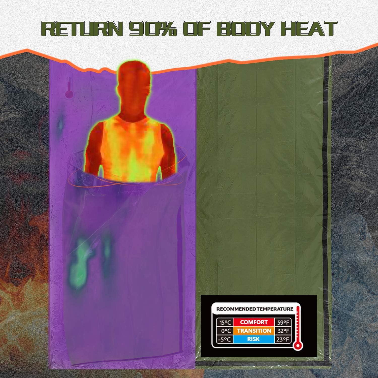 Saco de Dormir de Emergencia Mezonn 93.98x204.01cm 4 en 1