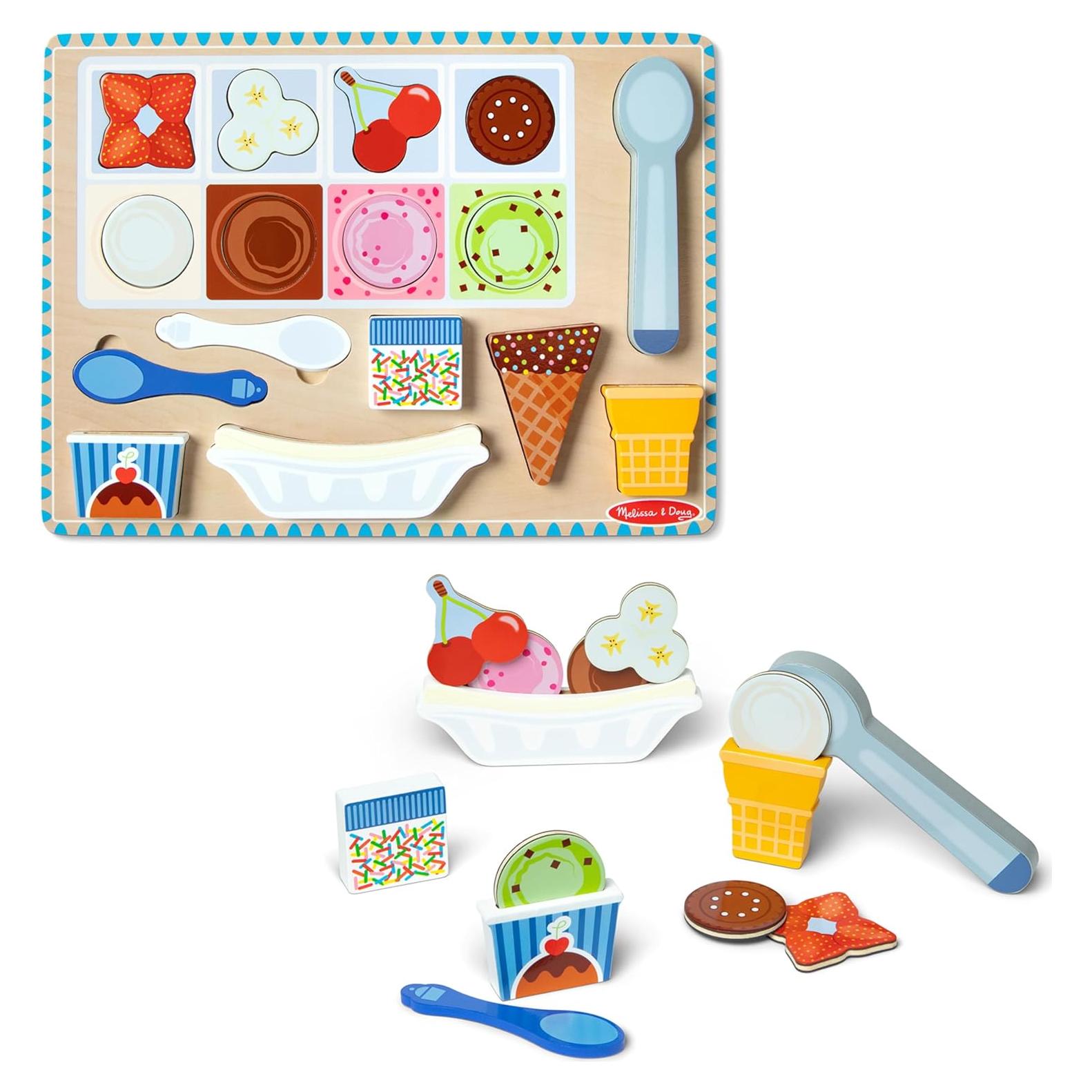 Juego de Rompecabezas Magnético de Helado Melissa & Doug - 16 Piezas