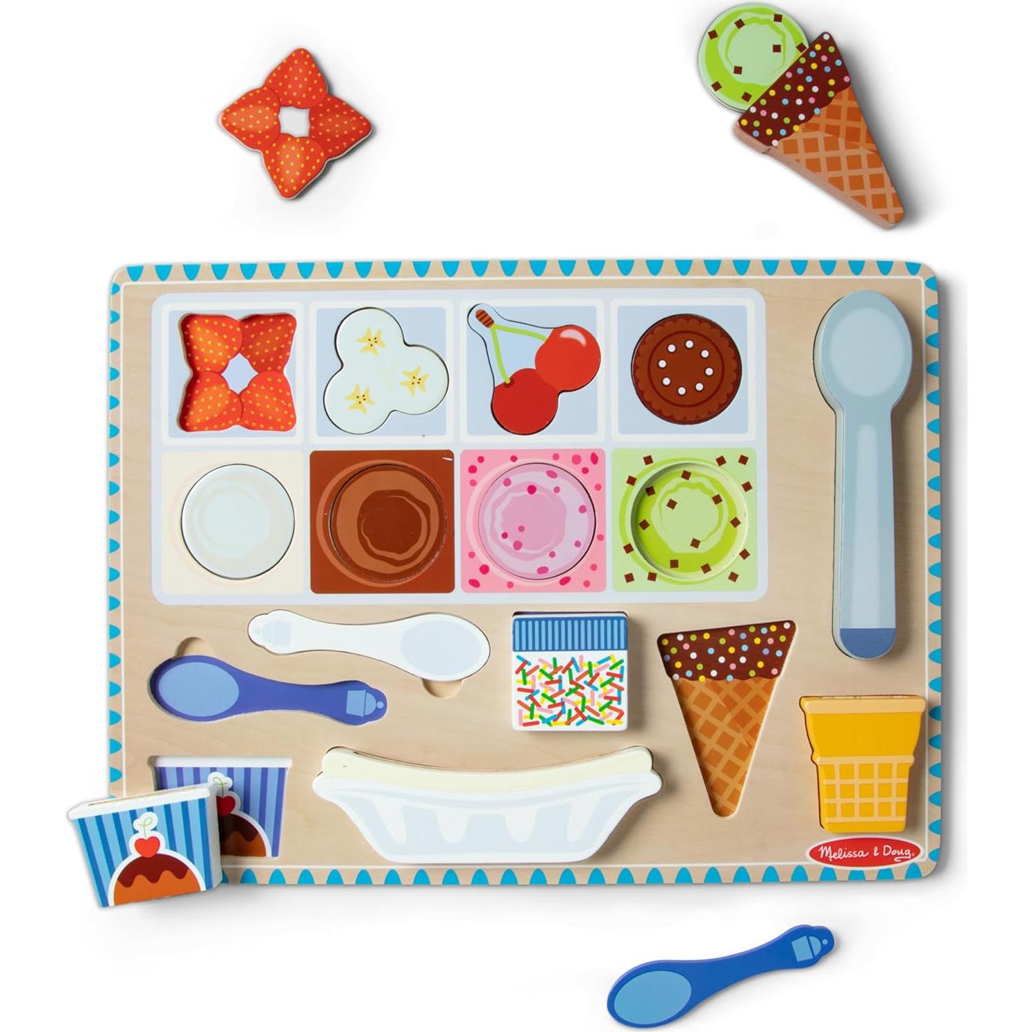 Juego de Rompecabezas Magnético de Helado Melissa & Doug - 16 Piezas