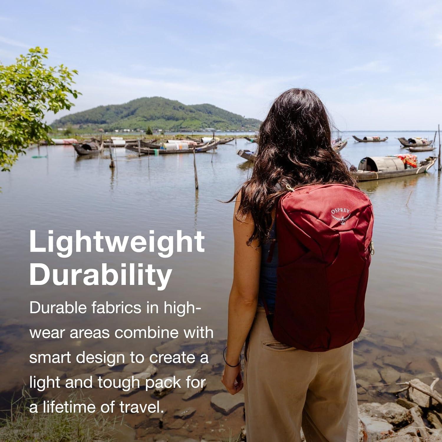 Mochila de viaje Osprey Farpoint Fairview 15L unisex negra