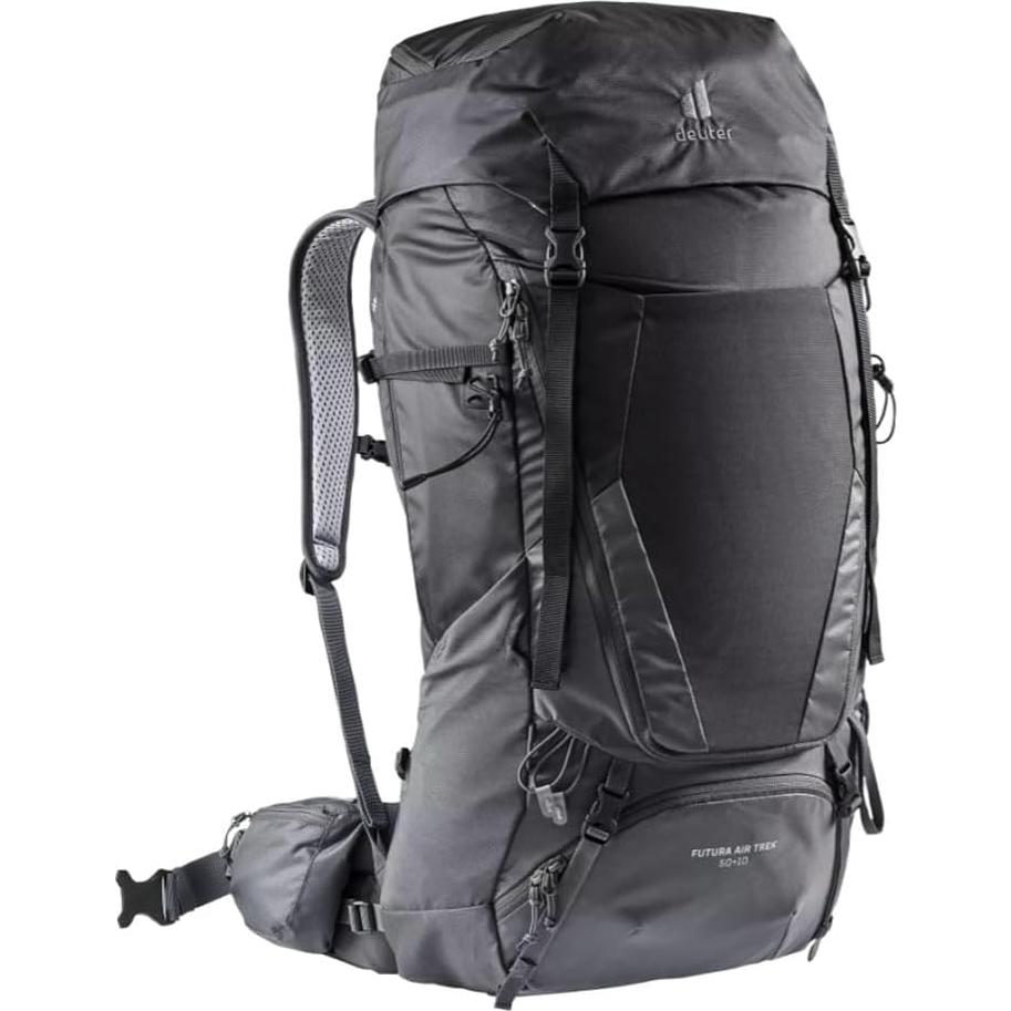 Mochila Deuter Futura Air Trek 50 + 10 Unisex Negra 60L
