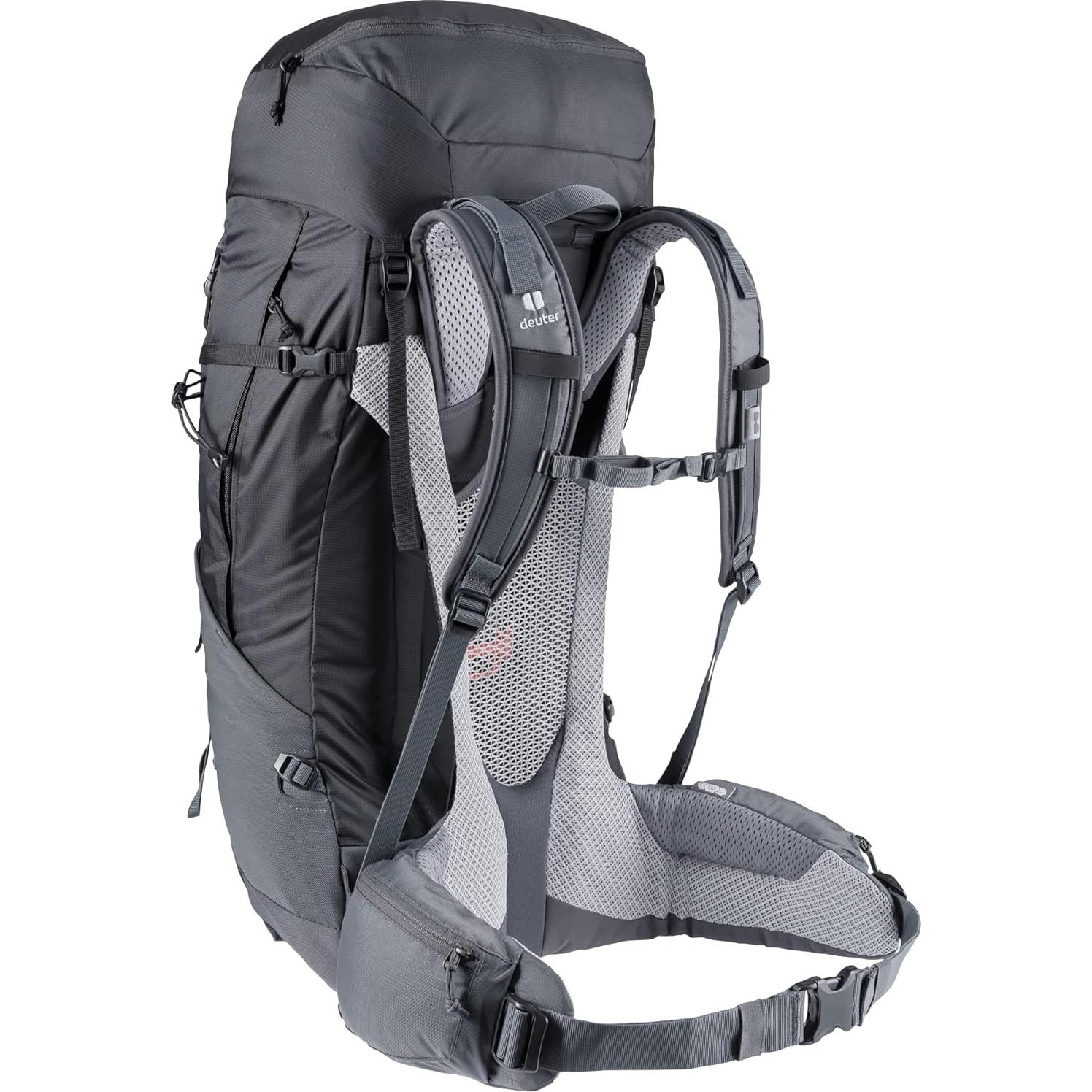 Mochila Deuter Futura Air Trek 50 + 10 Unisex Negra 60L