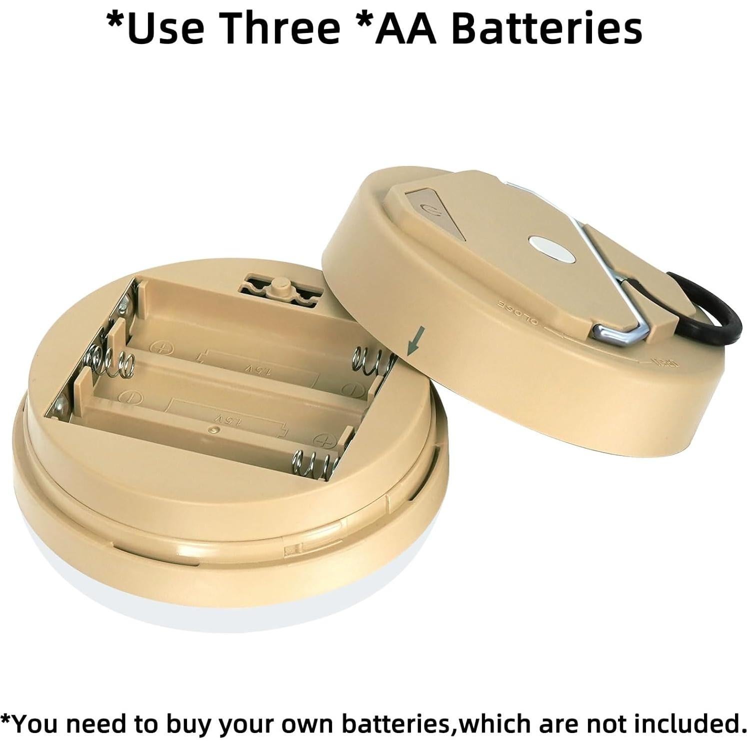 Luz LED de Camping MOSLIGHTING, 4 Modos, 300lm, 8.6cm