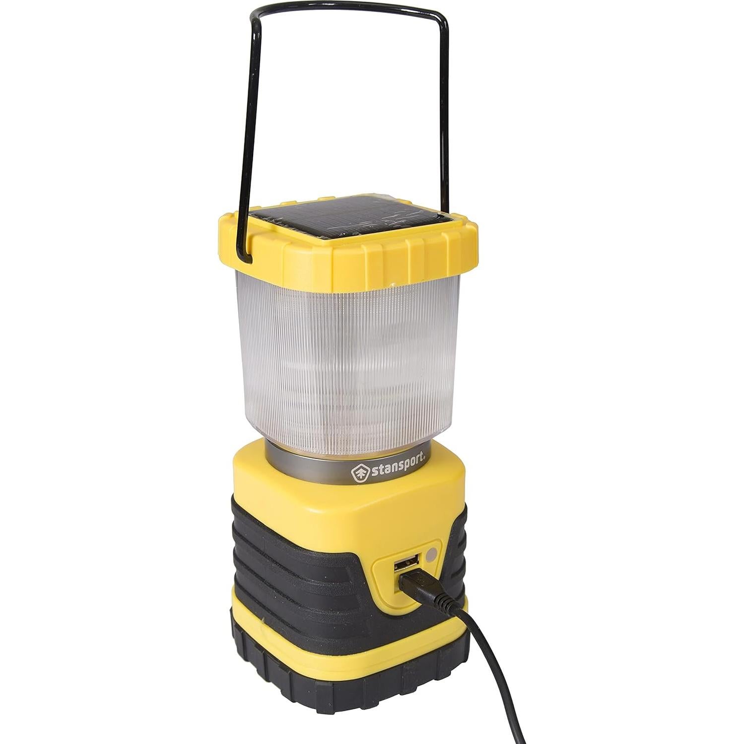 Linterna Solar LED Stansport 300 Lúmenes Carga USB
