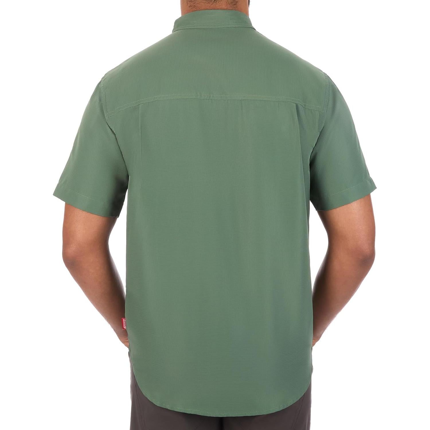 Camisa de Guía de Manga Corta Coleman UPF 40+ Verde Pato