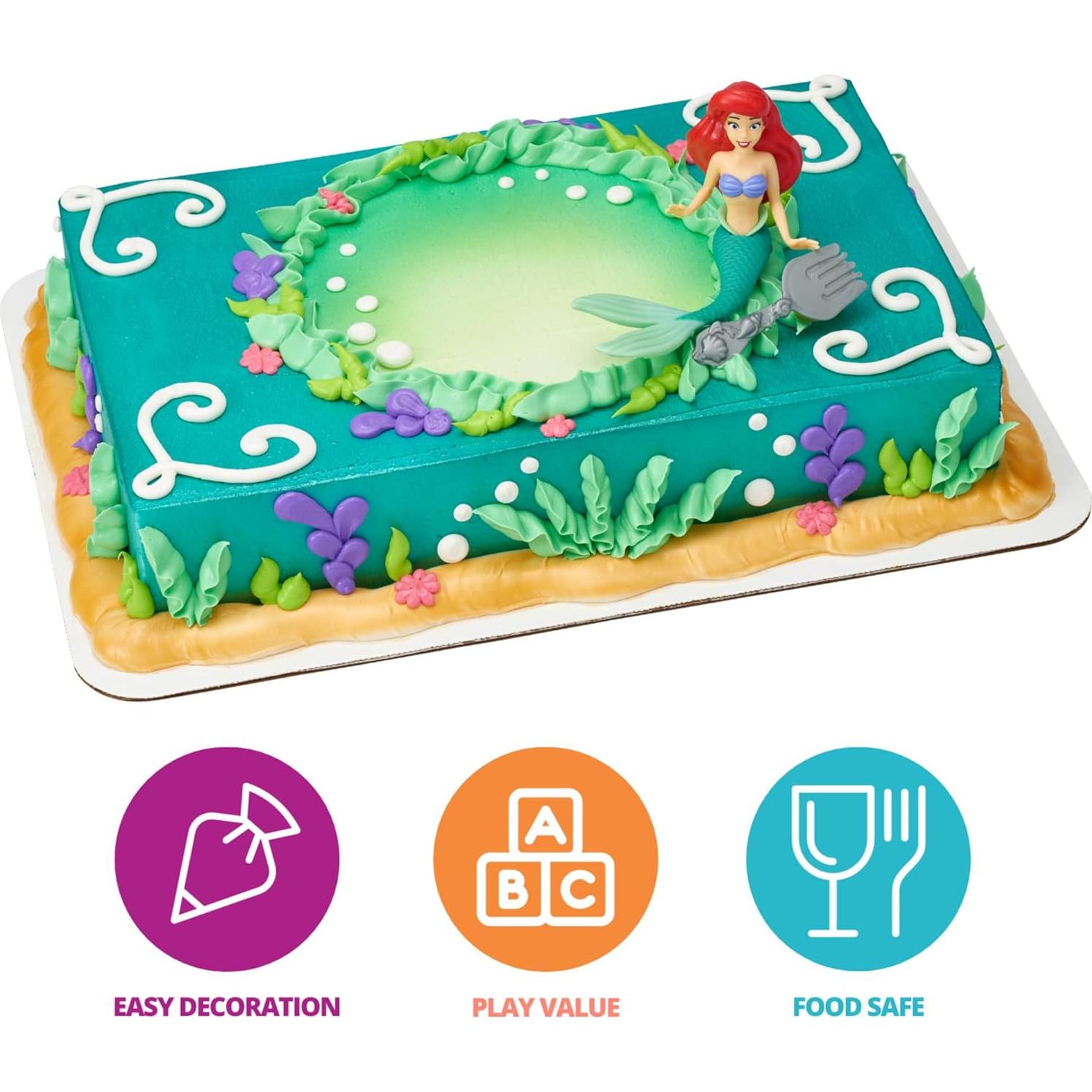 DecoSet Princesa Disney Ariel - Decoración de Pastel 2 Piezas