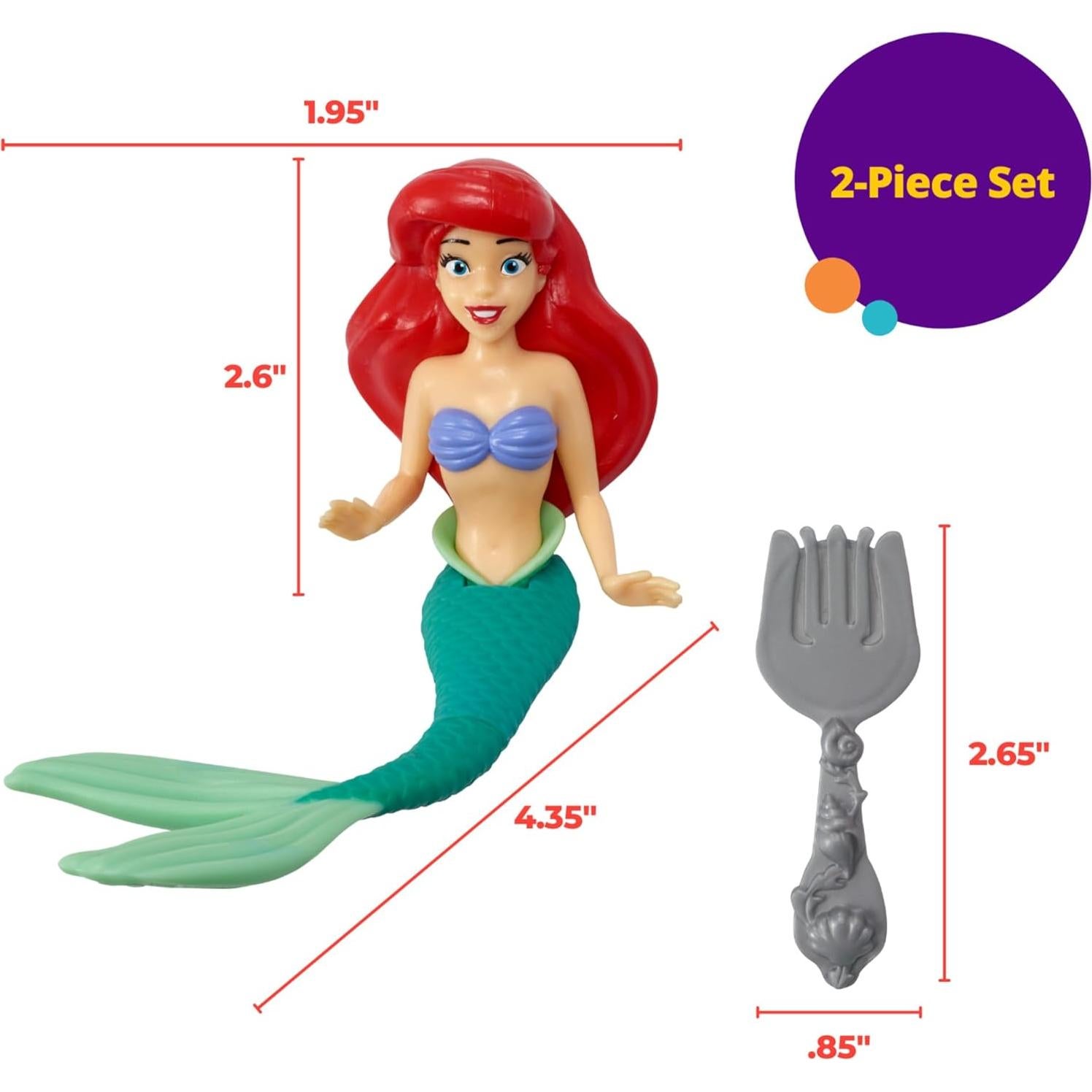 DecoSet Princesa Disney Ariel - Decoración de Pastel 2 Piezas