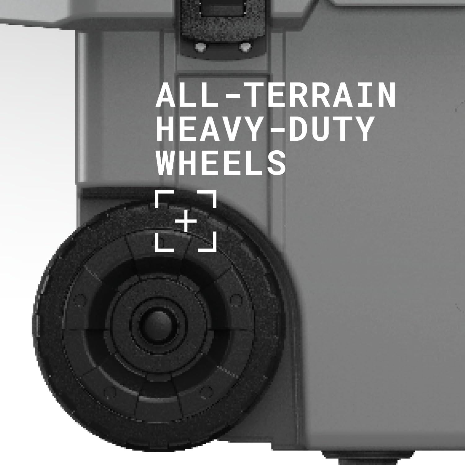 Enfriador con Ruedas Pelican 45QT Gris Oscuro Aislado