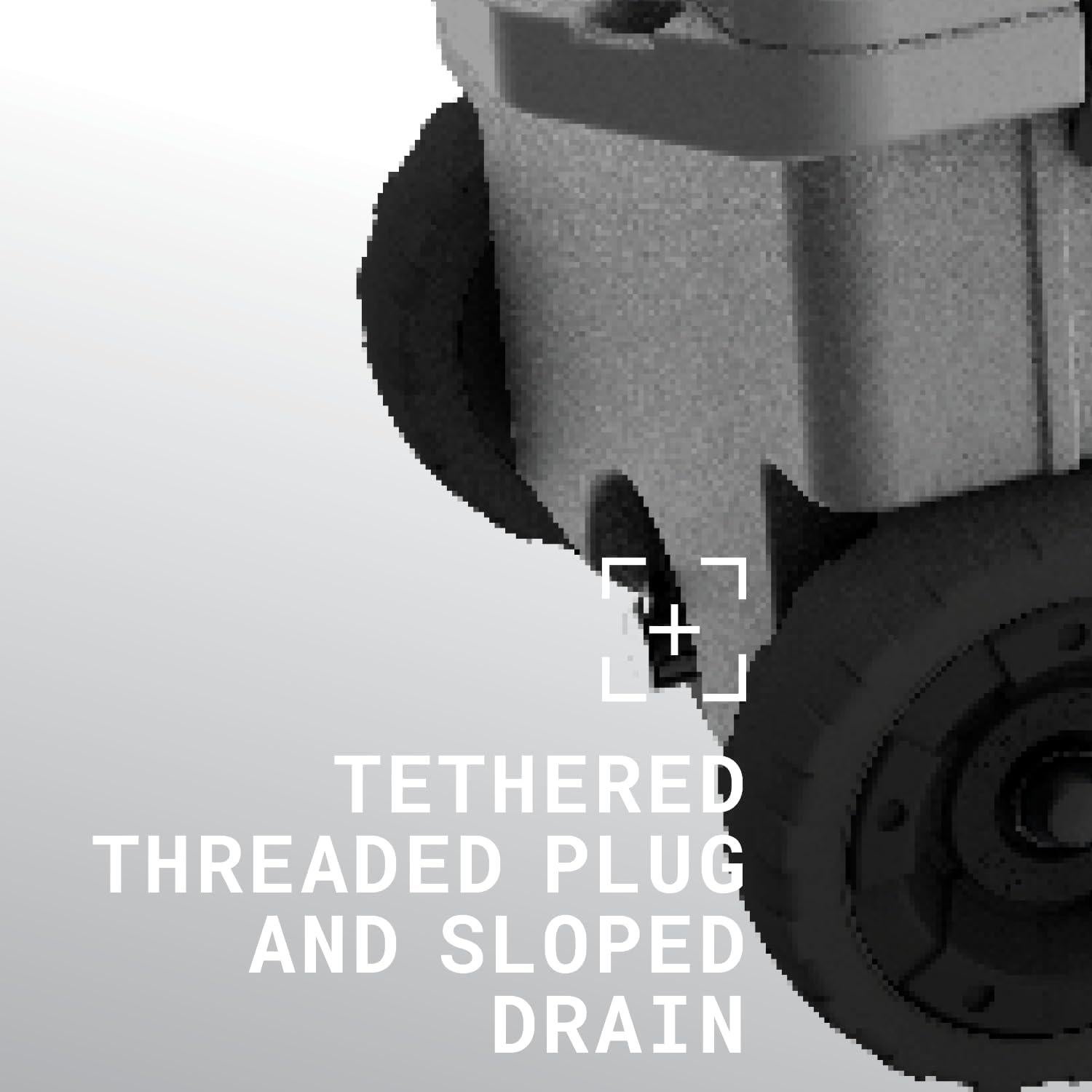 Enfriador con Ruedas Pelican 45QT Gris Oscuro Aislado