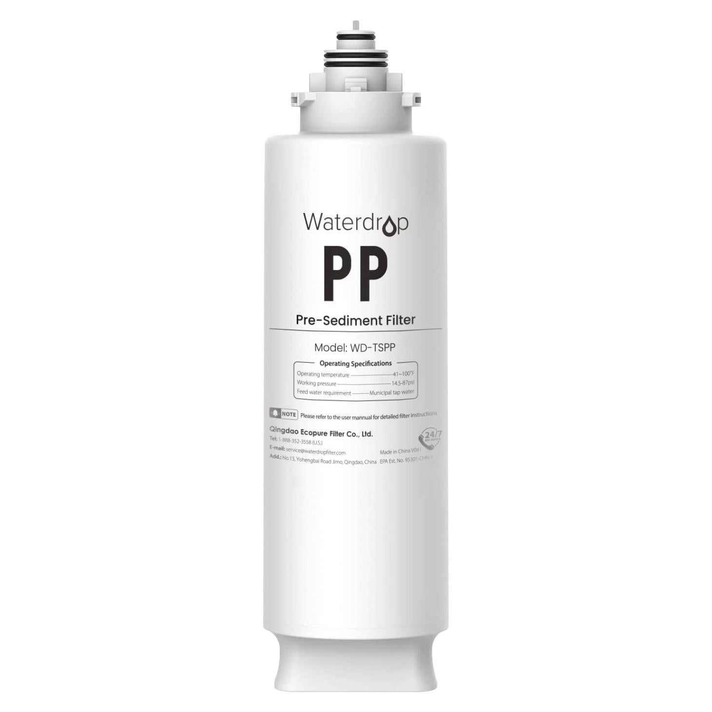Filtro de Sedimentos Waterdrop WD-TSPP para Sistema Bajo Fregadero